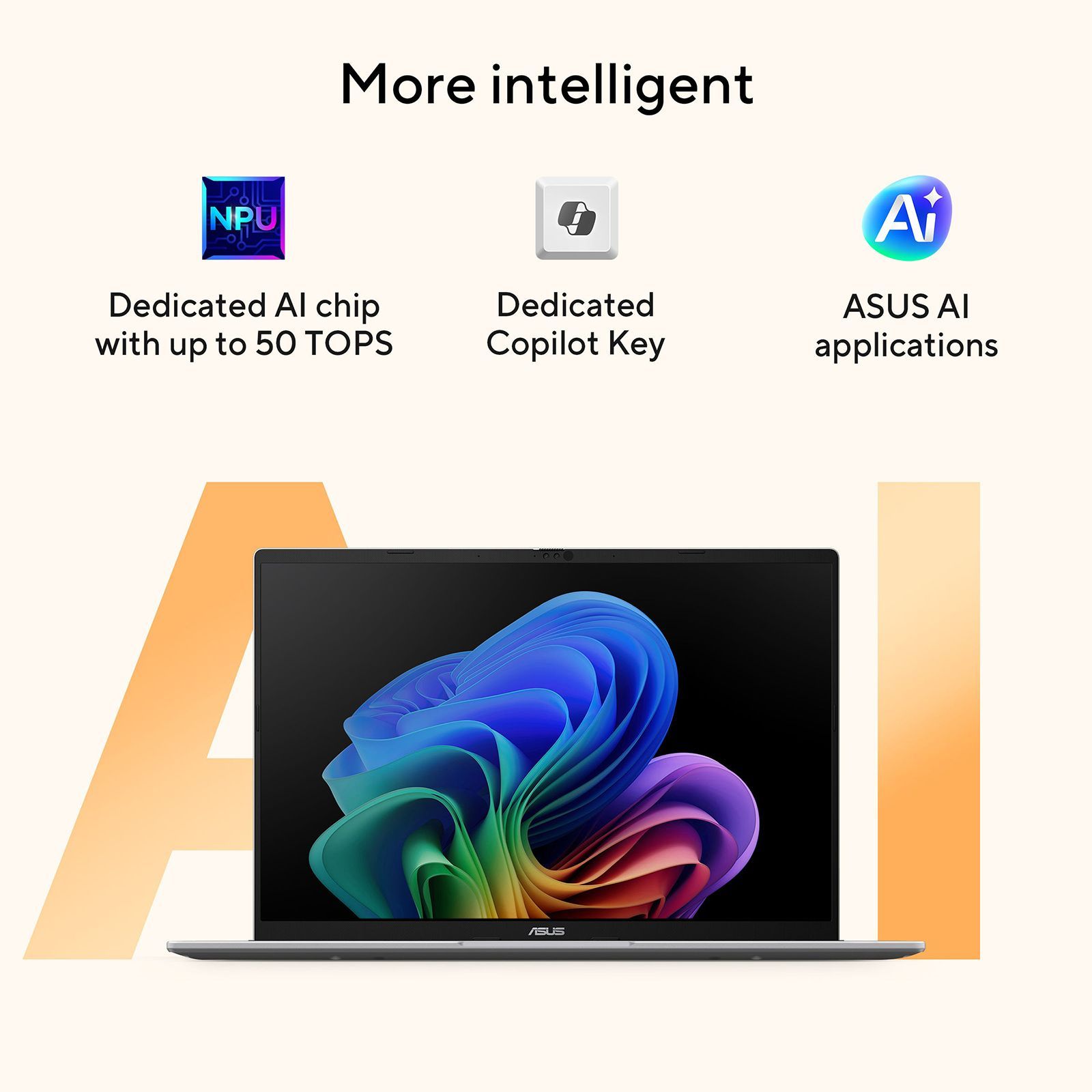 ASUS Vivobook 16 AMD Ryzen AI 7 Thin and Light Laptop (16GB, 512GB SSD, Windows 11 Home, 16 inch WUXGA IPS Display, MS Office Home 2024, Cool Silver, 1.88 KG)_3