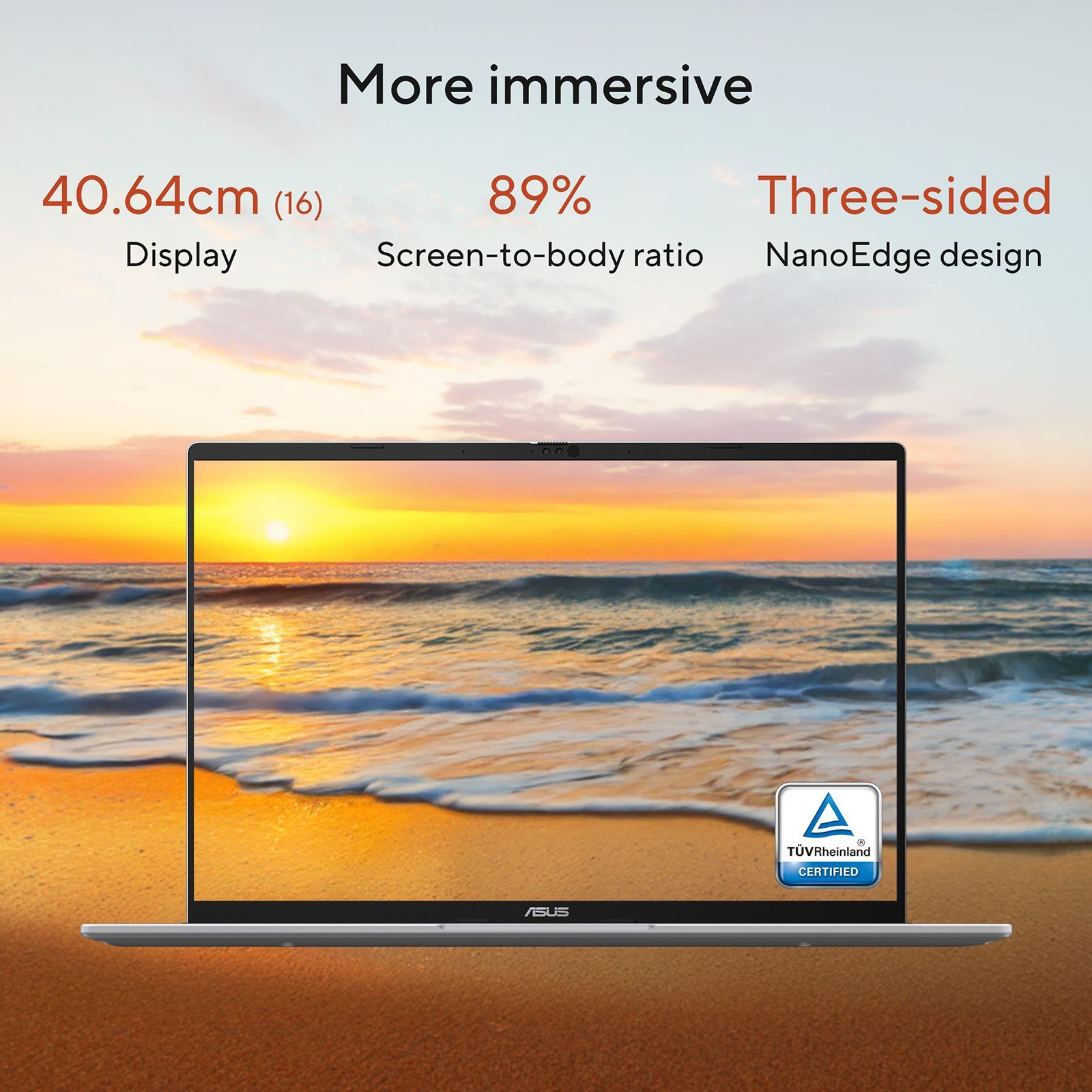 ASUS Vivobook 16 AMD Ryzen AI 7 Thin and Light Laptop (16GB, 512GB SSD, Windows 11 Home, 16 inch WUXGA IPS Display, MS Office Home 2024, Cool Silver, 1.88 KG)_9