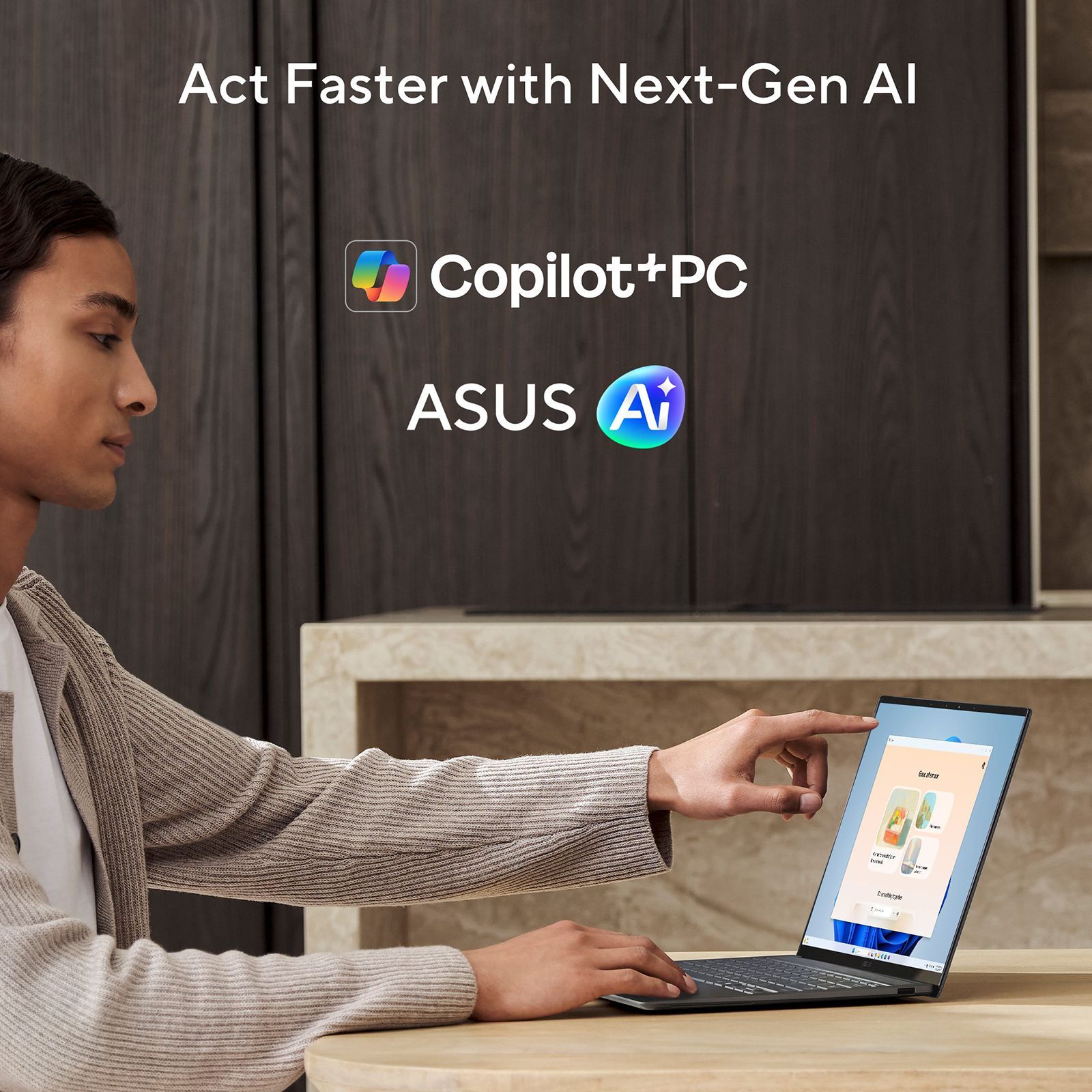 ASUS Zenbook S14 Intel Core Ultra 7 355 Touchscreen Laptop (16GB, 512GB SSD, Windows 11 Home, 14 inch 3K OLED Display, MS Office 2024, Antrim Gray, 1.2 KG)_7