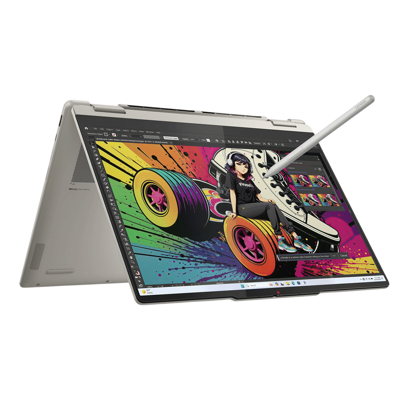 Lenovo Yoga 7 AMD Ryzen AI 7 Touchscreen 2-in-1 Laptop (16GB, 512GB SSD, Windows 11 Home, 14 inch WUXGA OLED Display, MS Office Home 2024, Seashell, 1.38 KG) Lenovo Yoga 7 AMD Ryzen AI 7 Touchscreen 2-in-1 Laptop (16GB, 512GB SSD, Windows 11 Home, 14 inch WUXGA OLED Display, MS Office Home 2024, Seashell, 1.38 KG)_1