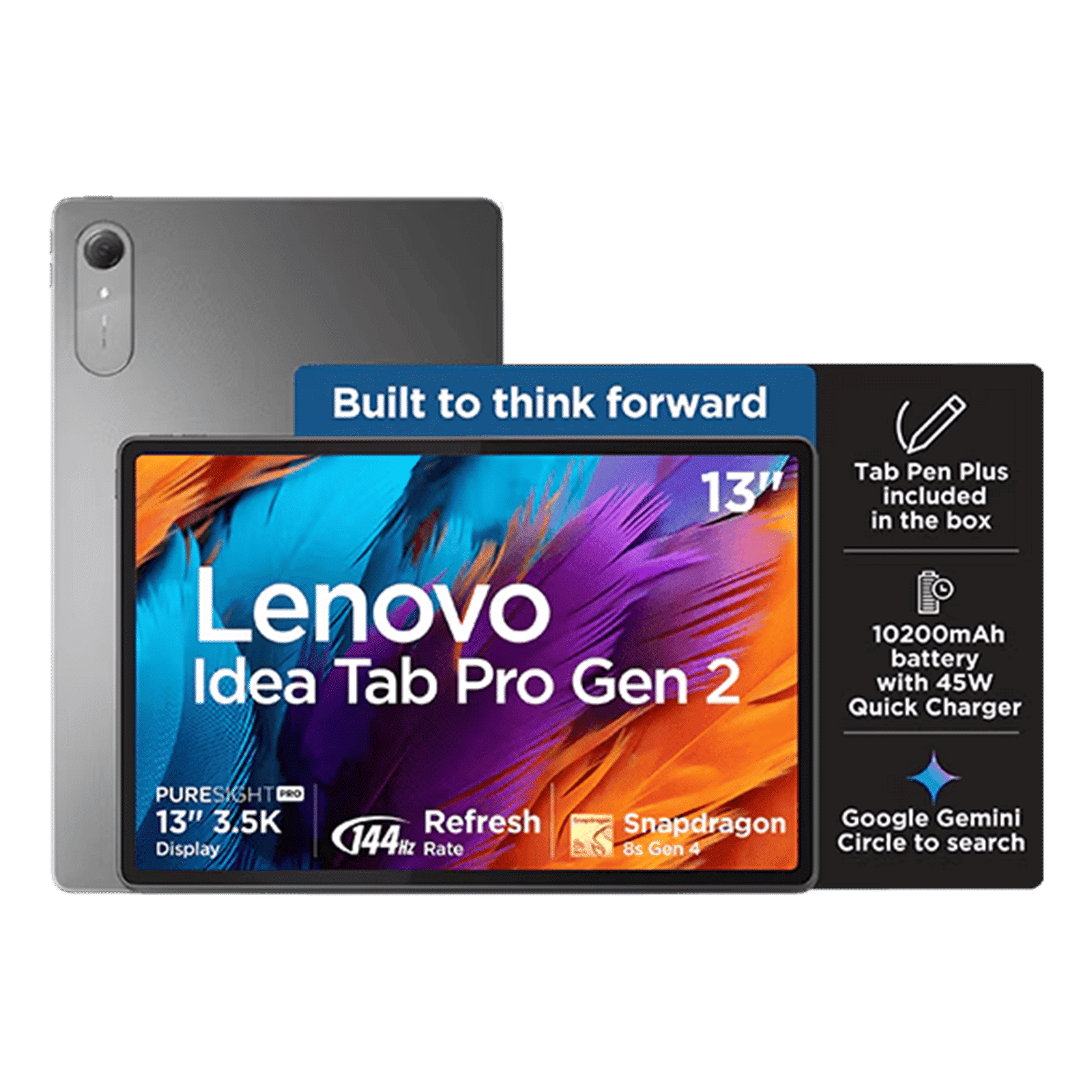 Lenovo Idea Tab Pro Gen 2 Wi-Fi Android Tablet with Tab Pen Plus (13 Inch, 12GB RAM, 256GB ROM, Luna Grey) Lenovo Idea Tab Pro Gen 2 Wi-Fi Android Tablet with Tab Pen Plus (13 Inch, 12GB RAM, 256GB ROM, Luna Grey)_1