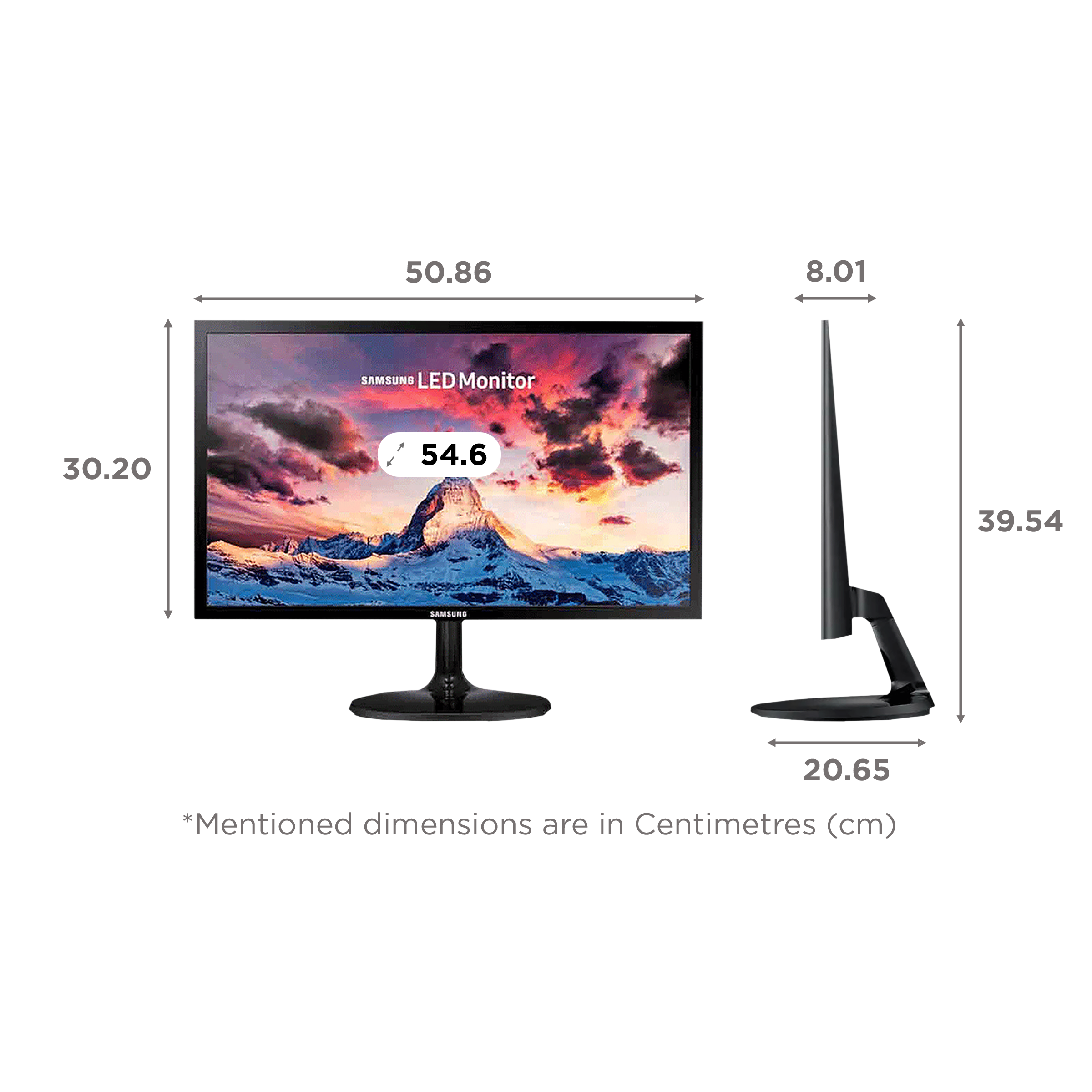 SAMSUNG 54.6 cm (21.5 inch) Full HD TN Panel LED Super Slim Monitor with Flicker-Free Technology_2