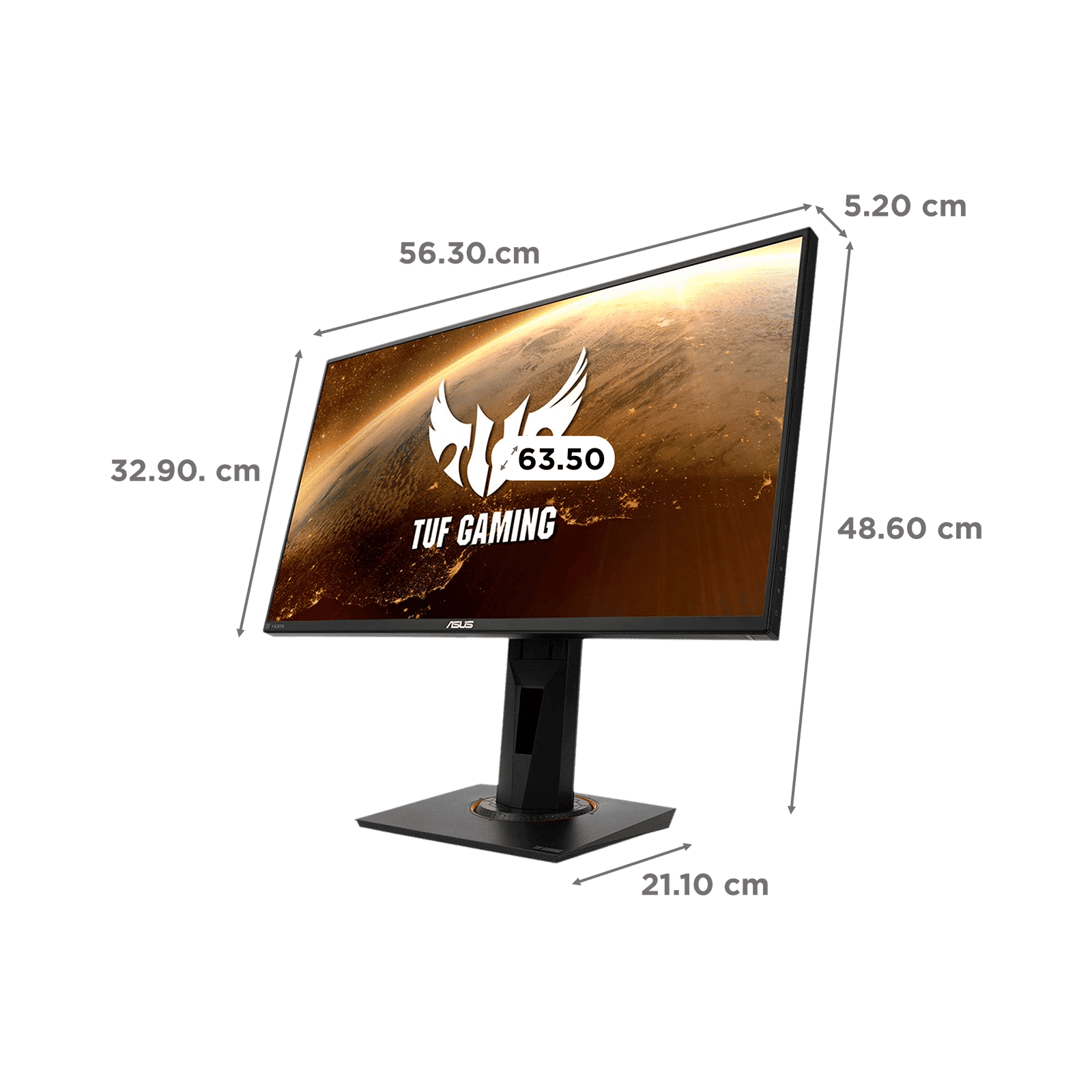 Asus TUF 63.5cm (24.5 Inches) Full HD Flat Panel IPS Gaming Monitor ( with Extreme Low Motion Blur)_2