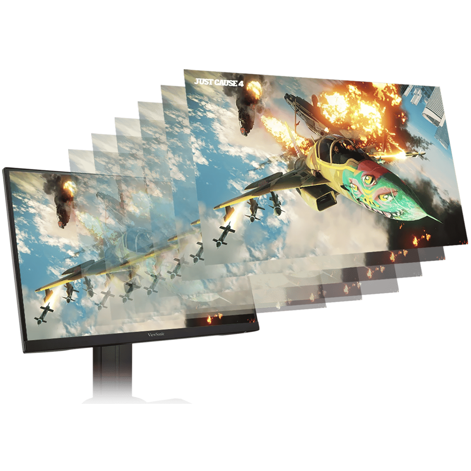 ViewSonic XG 60.96 cm (24 inch) Full HD IPS Panel LED 3-Side Borderless Height Adjustable Gaming Monitor with Flicker-Free Technology_9