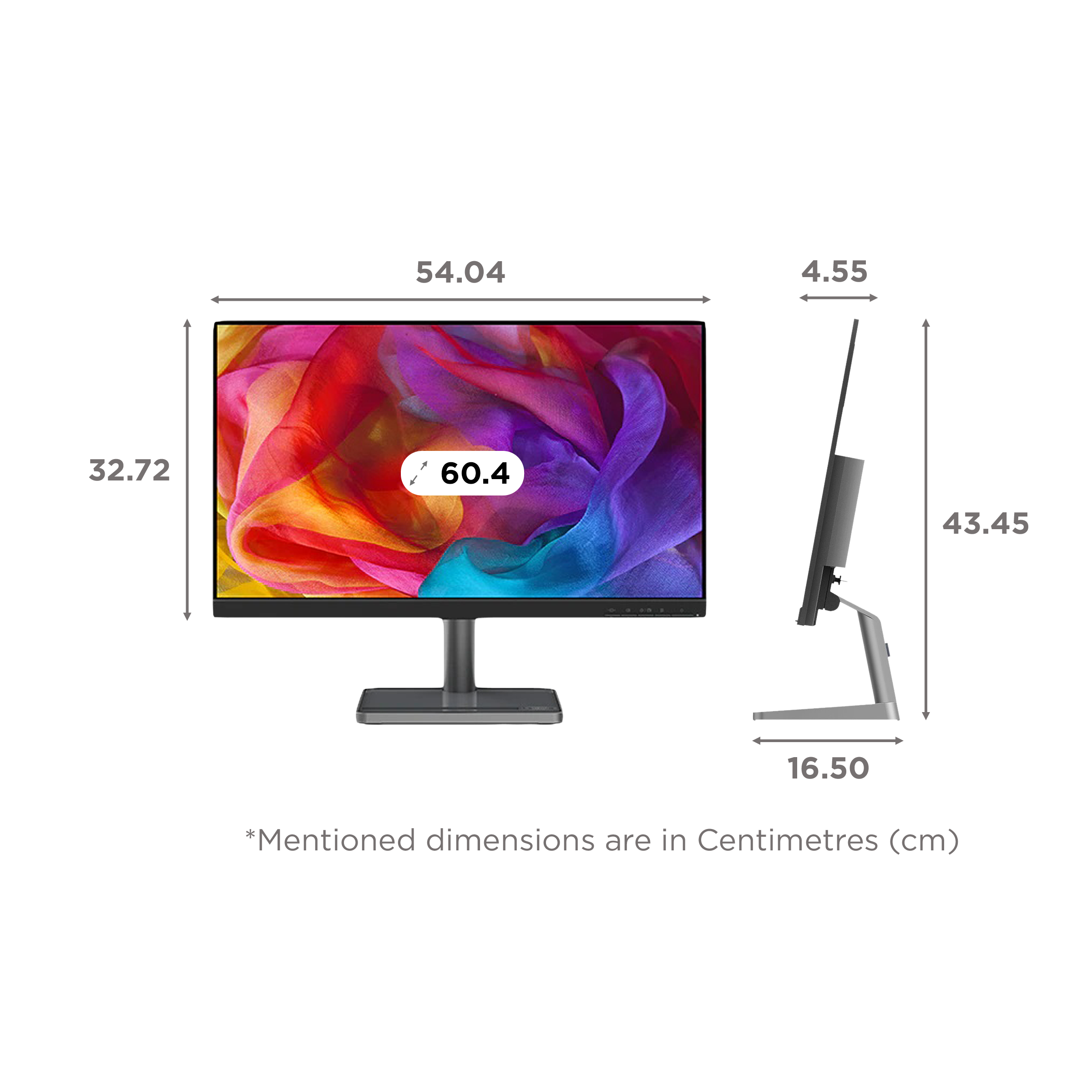 Lenovo L24i-30 60.4 cm (23.8 inch) Full HD IPS Panel Ultra Slim Monitor with AMD FreeSync Premium Technology_2