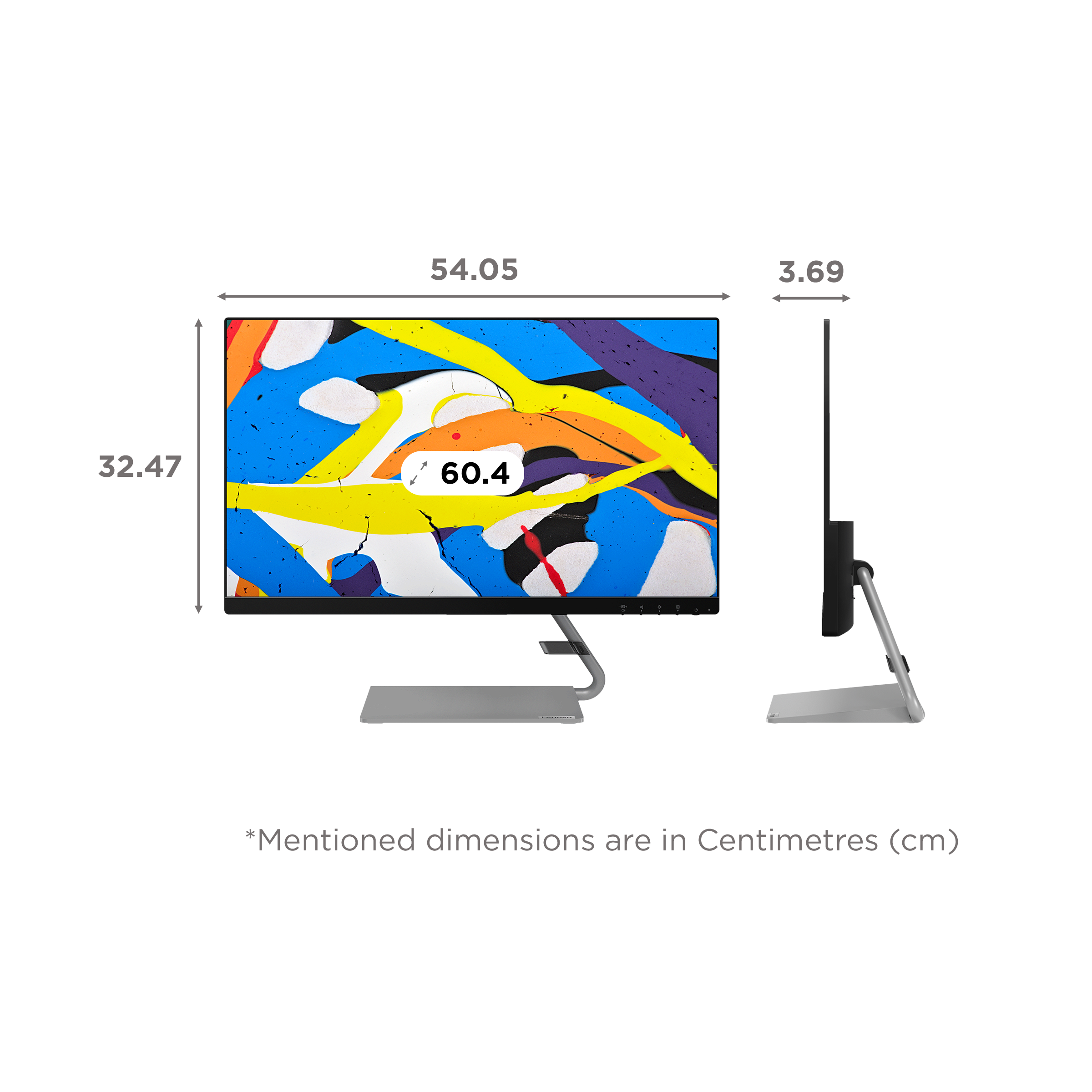 Lenovo Q24i-1L 60.4 cm (23.8 inch) Full HD IPS Panel 3-Side Near Edgeless Bezel Monitor with AMD FreeSync Premium Technology Lenovo Q24i-1L 60.4 cm (23.8 inch) Full HD IPS Panel 3-Side Near Edgeless Bezel Monitor with AMD FreeSync Premium Technology_2