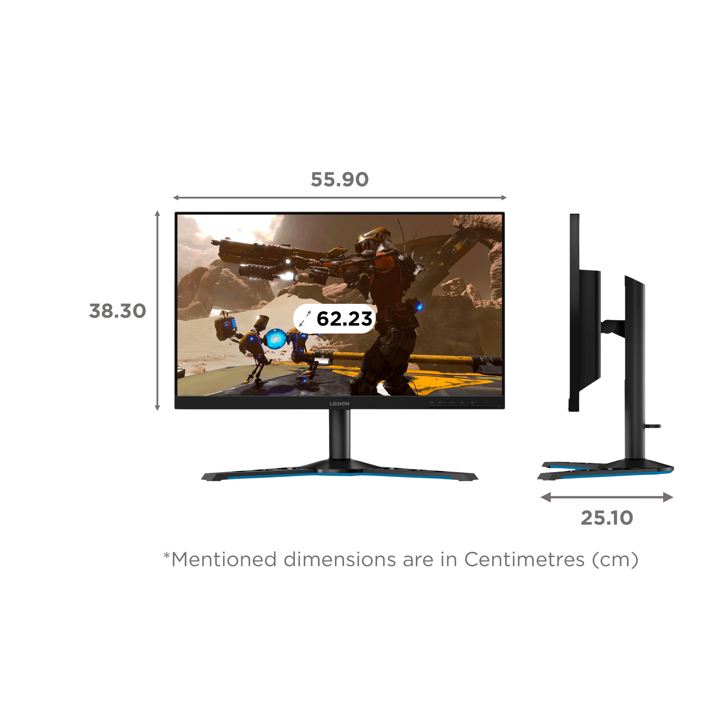 Lenovo Legion Y25-25 62.23 cm (24.5 inch) Full HD IPS Panel LED 3-Side Near Edgeless Bezel Height Adjustable Gaming Monitor with Flicker-Free Technology Lenovo Legion Y25-25 62.23 cm (24.5 inch) Full HD IPS Panel LED 3-Side Near Edgeless Bezel Height Adjustable Gaming Monitor with Flicker-Free Technology_2