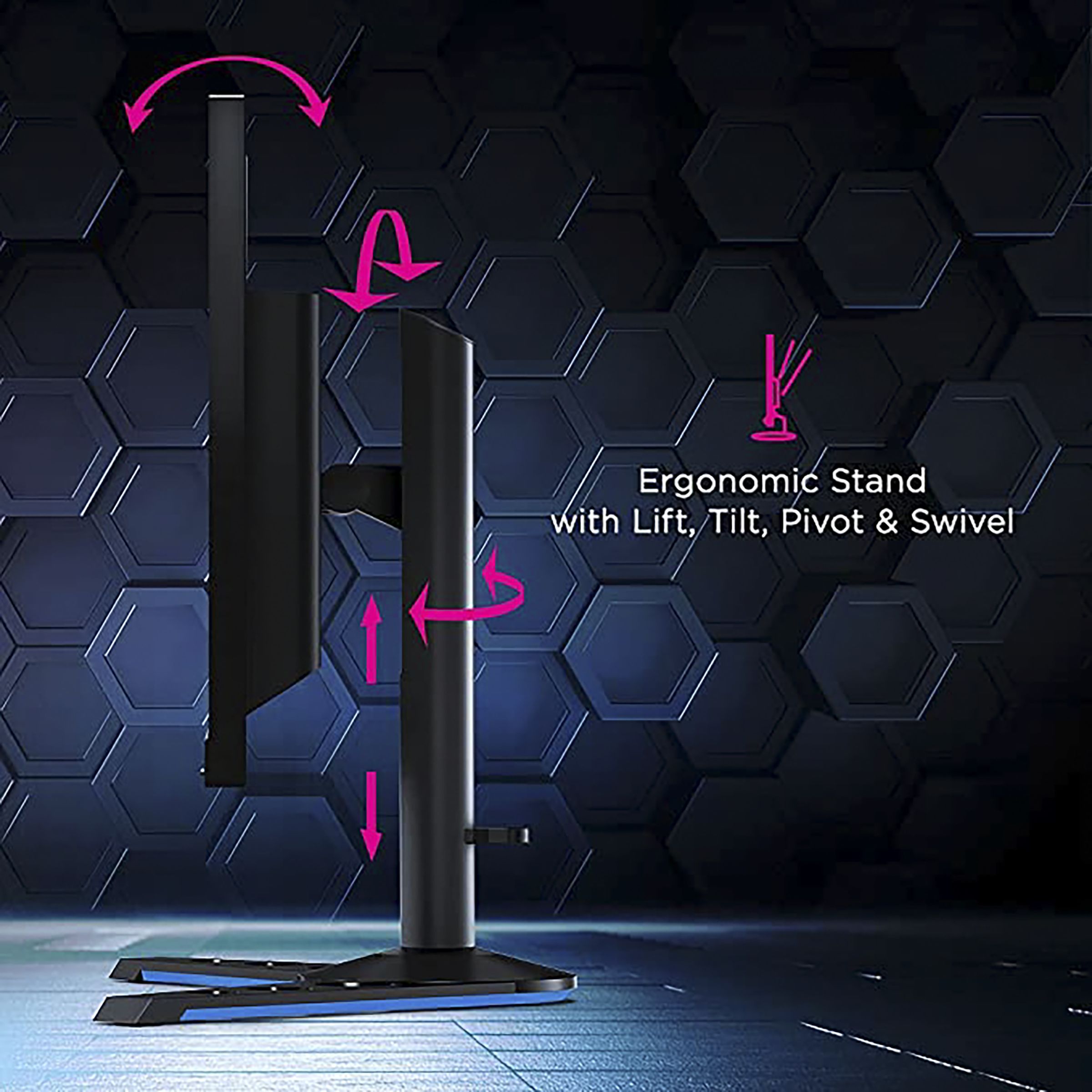 Lenovo Legion Y25-25 62.23 cm (24.5 inch) Full HD IPS Panel LED 3-Side Near Edgeless Bezel Height Adjustable Gaming Monitor with Flicker-Free Technology Lenovo Legion Y25-25 62.23 cm (24.5 inch) Full HD IPS Panel LED 3-Side Near Edgeless Bezel Height Adjustable Gaming Monitor with Flicker-Free Technology_8