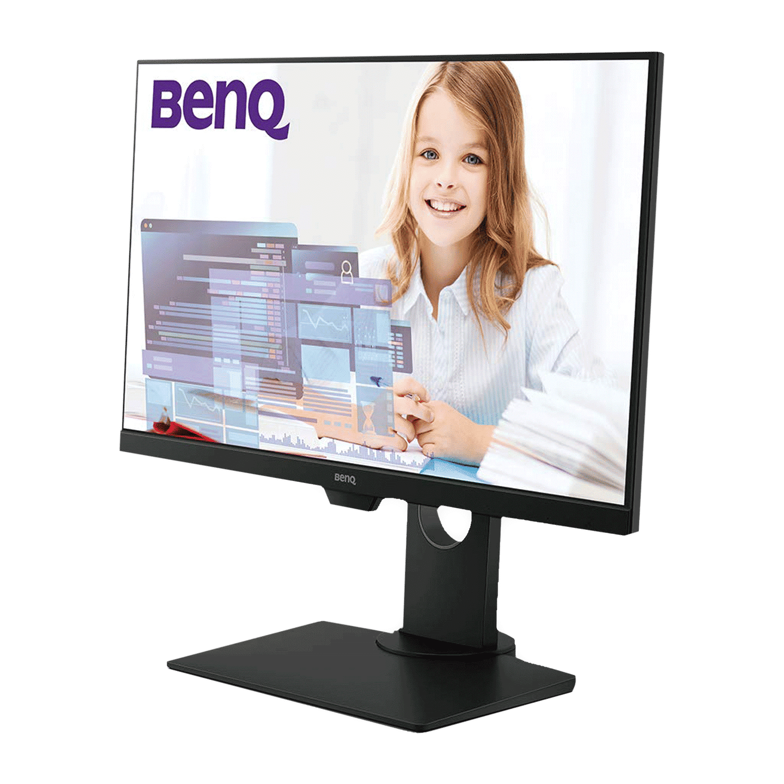 BenQ Home 60.45 cm (23.8 inch) Full HD IPS Panel LED Ultra Slim Bezel Height Adjustable Monitor with Brightness Intelligence Technology_5