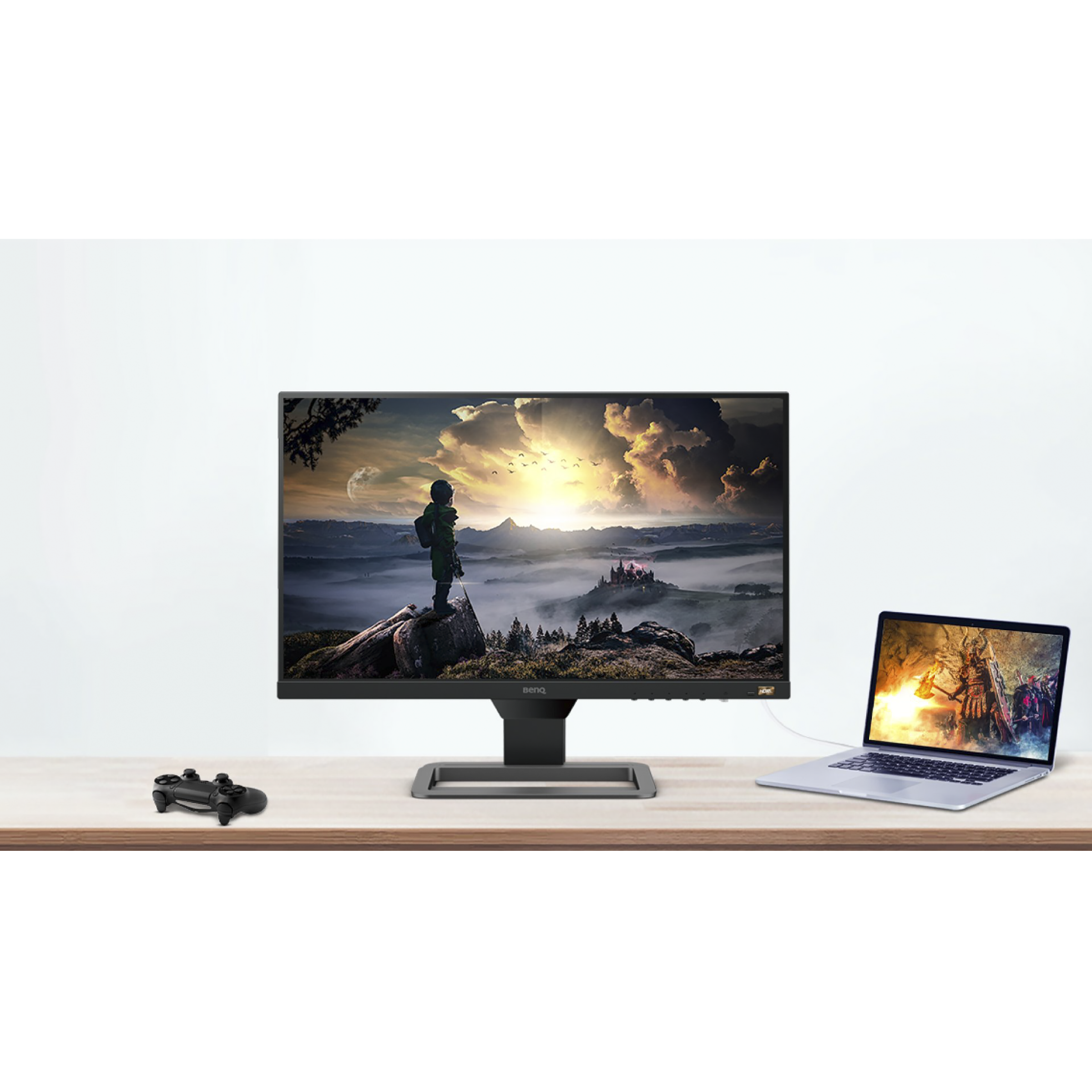 BenQ Home 60.45 cm (23.8 inch) Full HD IPS Panel LED 3-Side Bezel-Less Gaming Monitor with Brightness Intelligence Technology_14