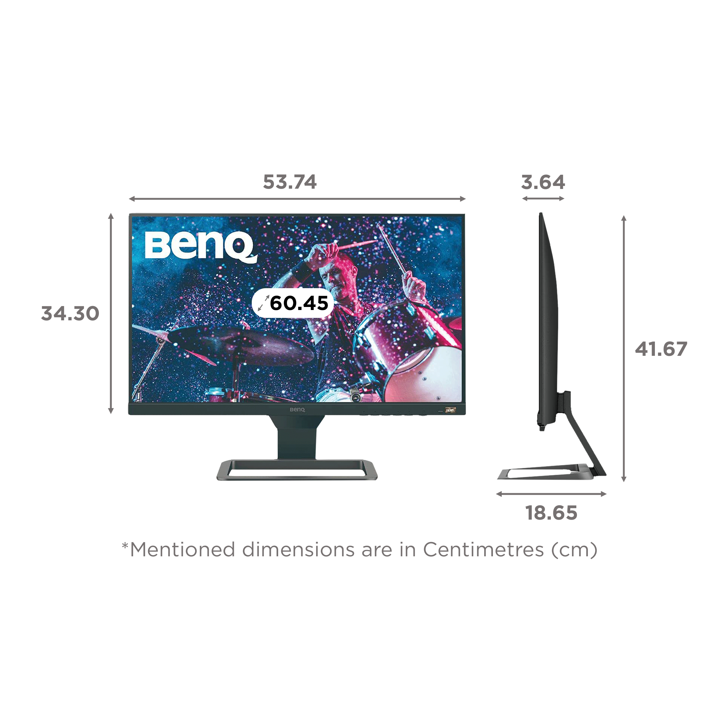 BenQ Home 60.45 cm (23.8 inch) Full HD IPS Panel LED 3-Side Bezel-Less Gaming Monitor with Brightness Intelligence Technology_2