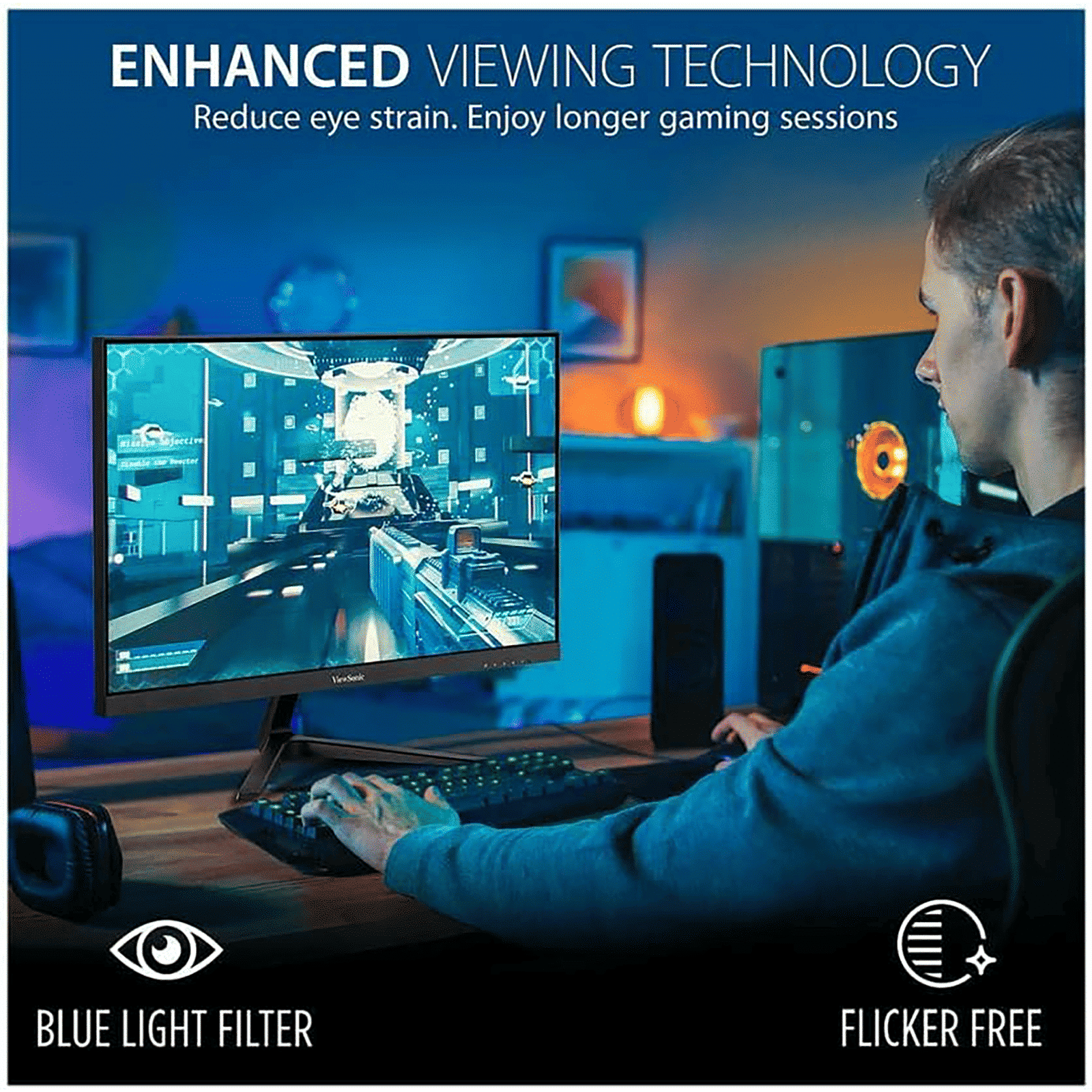 ViewSonic Omni 60.96 cm (24 inch) Full HD VA Panel LED Frameless Gaming Monitor with AMD FreeSync ViewSonic Omni 60.96 cm (24 inch) Full HD VA Panel LED Frameless Gaming Monitor with AMD FreeSync_10