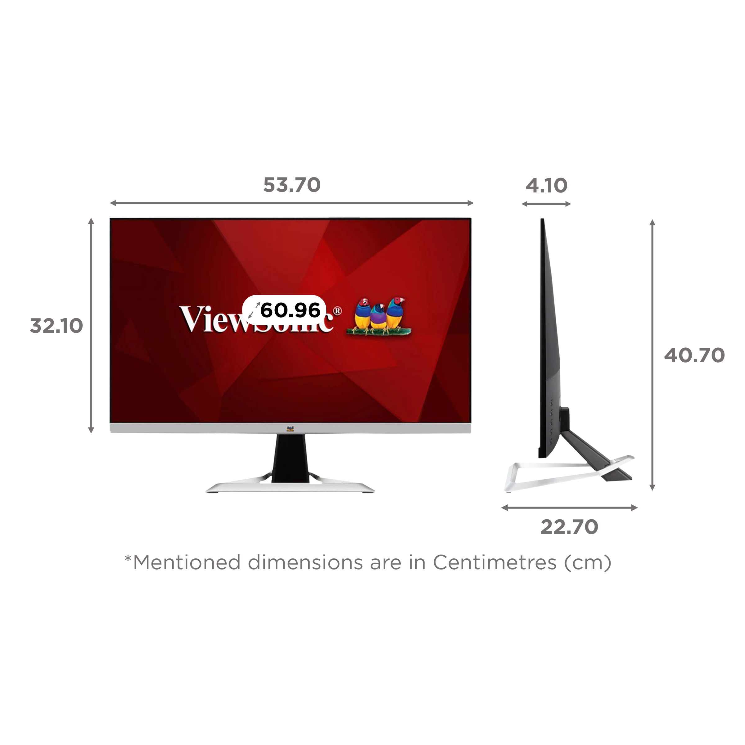 ViewSonic VX 60.96 cm (24 inch) Full HD IPS Panel LED Frameless Bezel Monitor with AMD FreeSync Premium Technology_2
