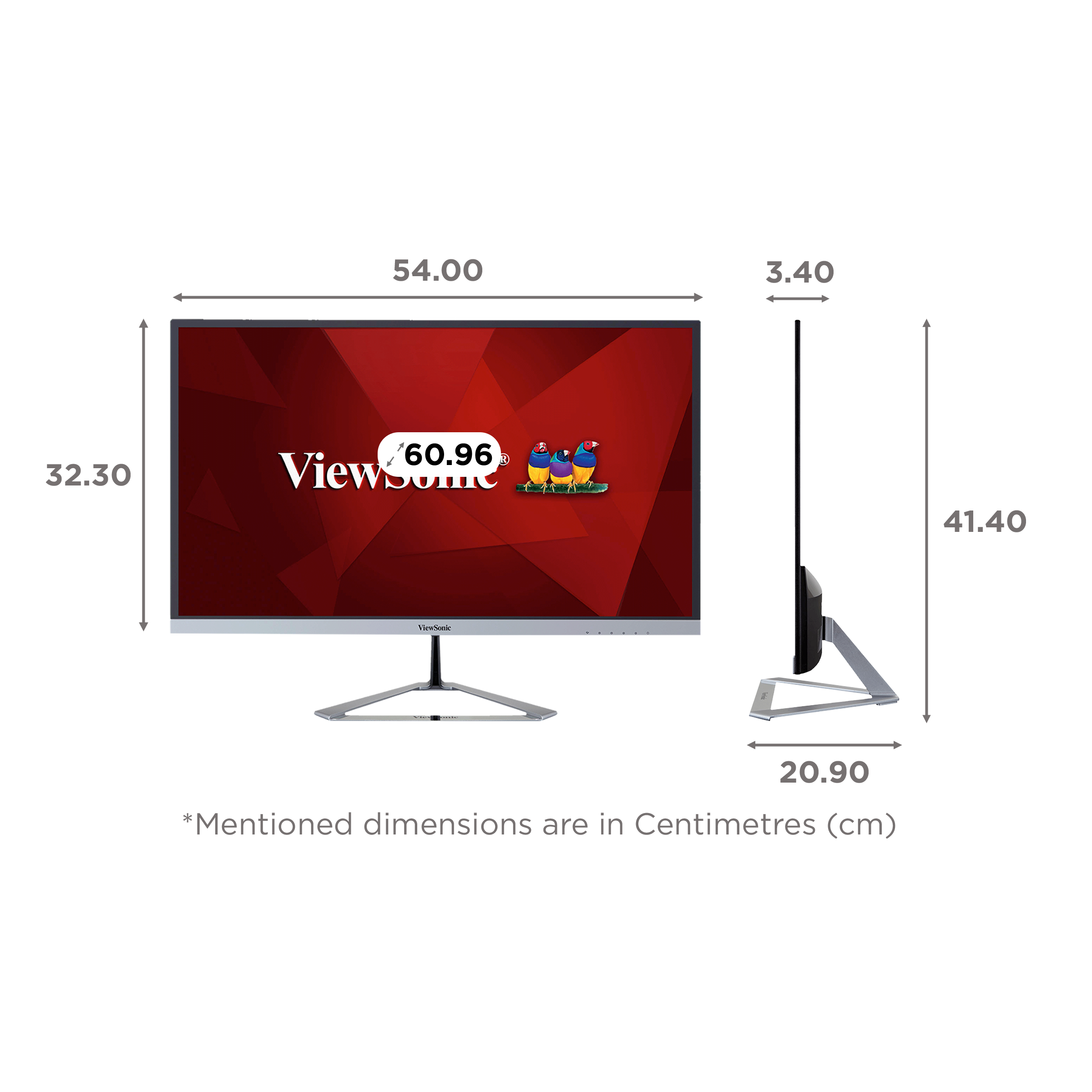 ViewSonic 60.96 cm (24 inch) Full HD IPS Panel LCD Frameless Bezel Monitor with Flicker-Free Technology ViewSonic 60.96 cm (24 inch) Full HD IPS Panel LCD Frameless Bezel Monitor with Flicker-Free Technology_2