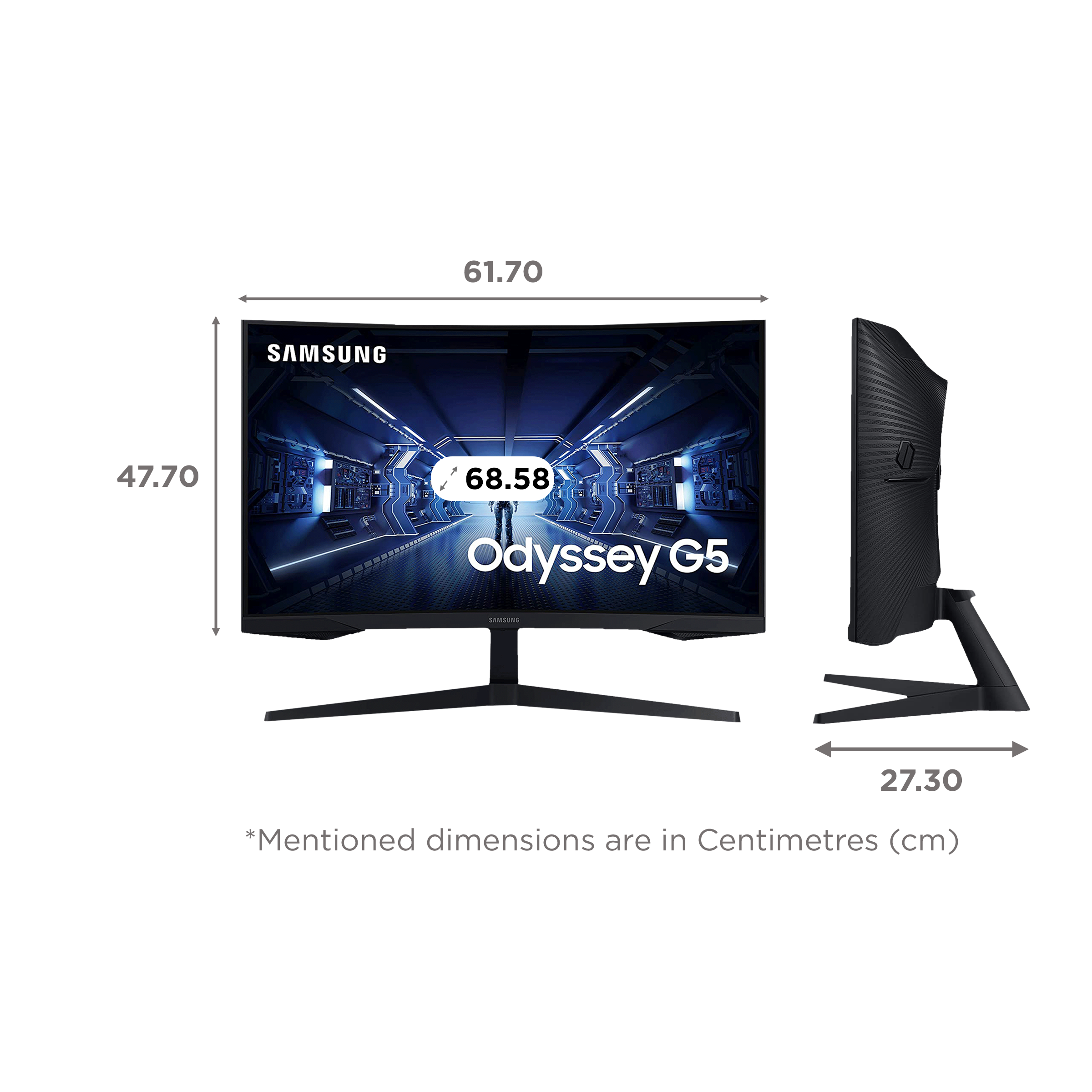 SAMSUNG Odyssey G5 68.58 cm (27 inch) Ultra WQHD VA Panel QLED Curved Gaming Monitor with Flicker-Free Technology_2