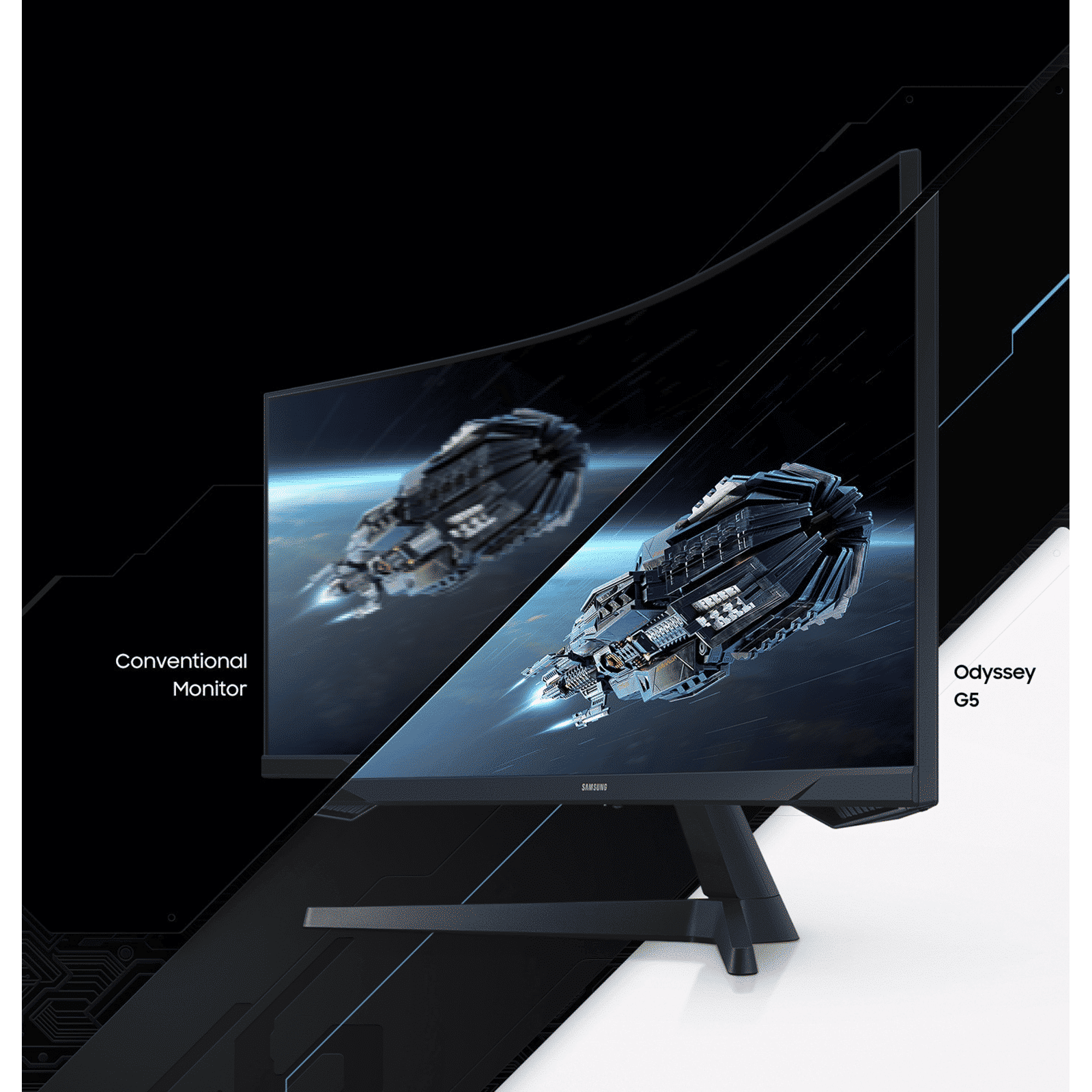 SAMSUNG Odyssey G5 86 cm (34 inch) Ultra WQHD VA Panel LED Curved Gaming Monitor with Black Equalizer_15