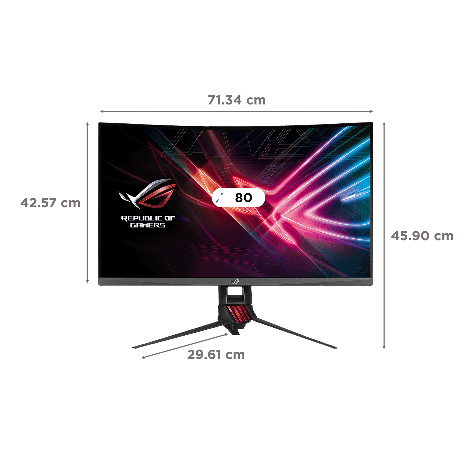 ASUS ROG Strix 81.28 cm (32 inch) WQHD VA Panel LED Curved Height Adjustable Monitor with LED Backlight_2