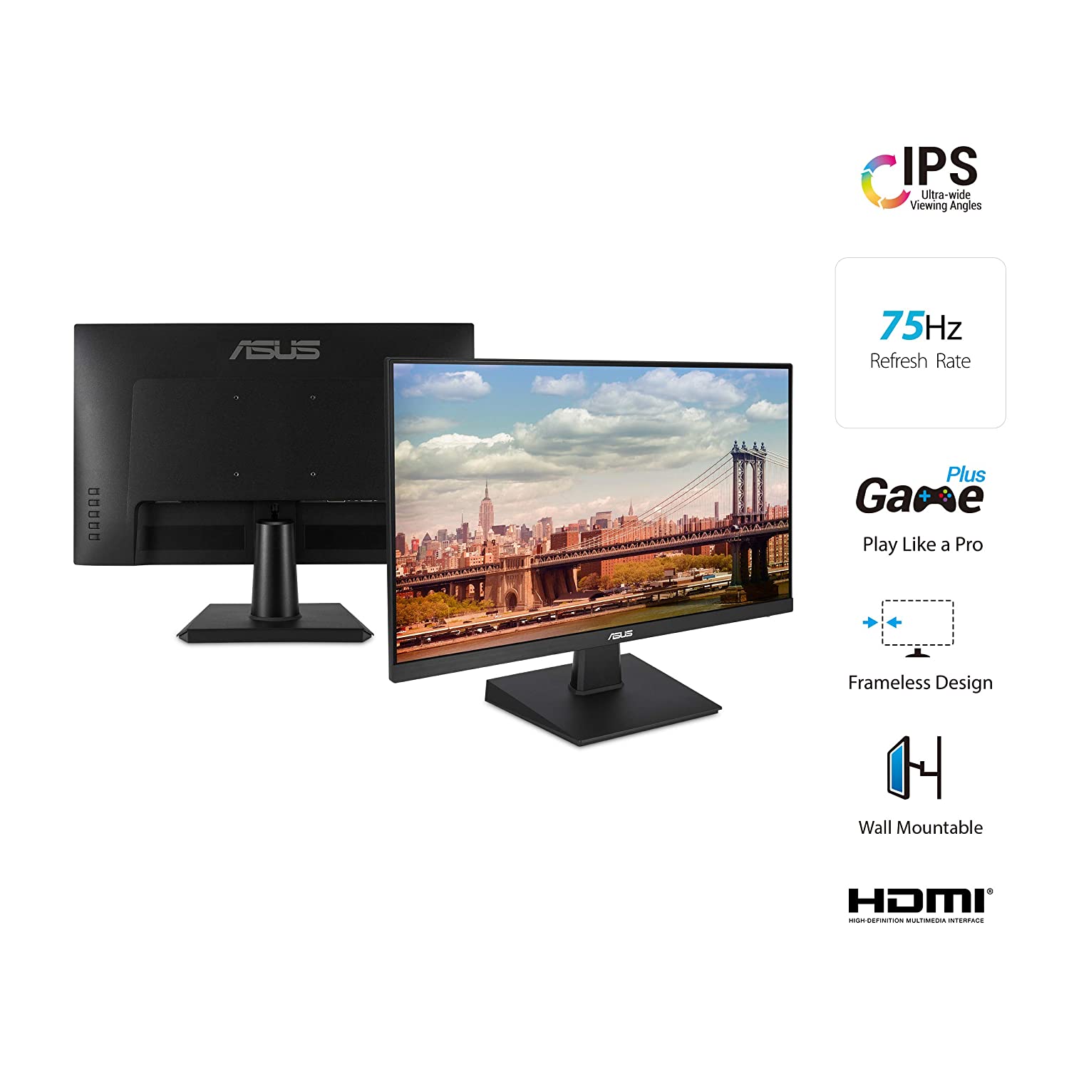 ASUS 60.45 cm (23.8 inch) Full HD IPS Panel LED Frameless Monitor with Eye Care Technology_11