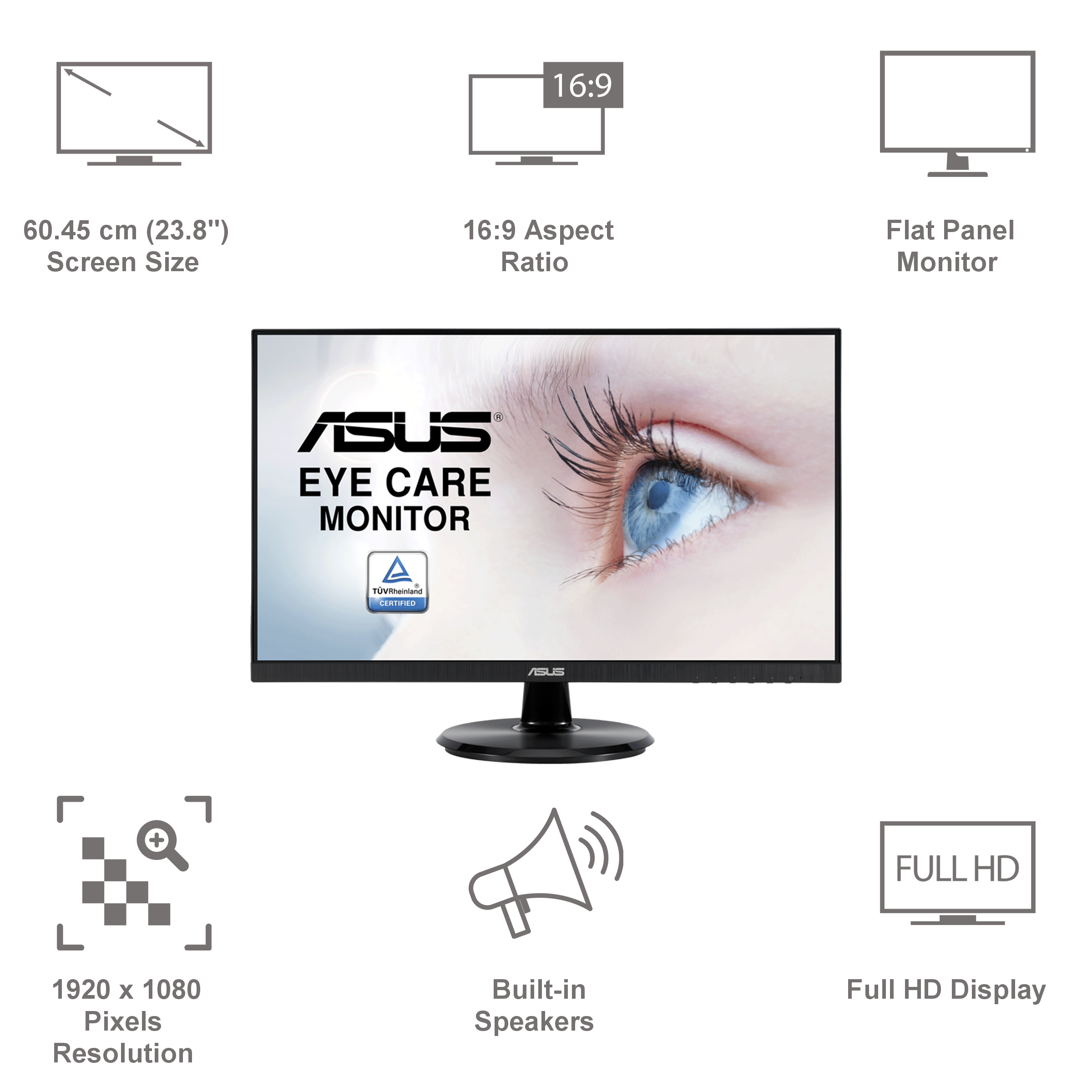 ASUS VA24DQ 60.45 cm (23.8 Inches) Full HD IPS Flat Panel LED Gaming Monitor ( with FreeSync)_5