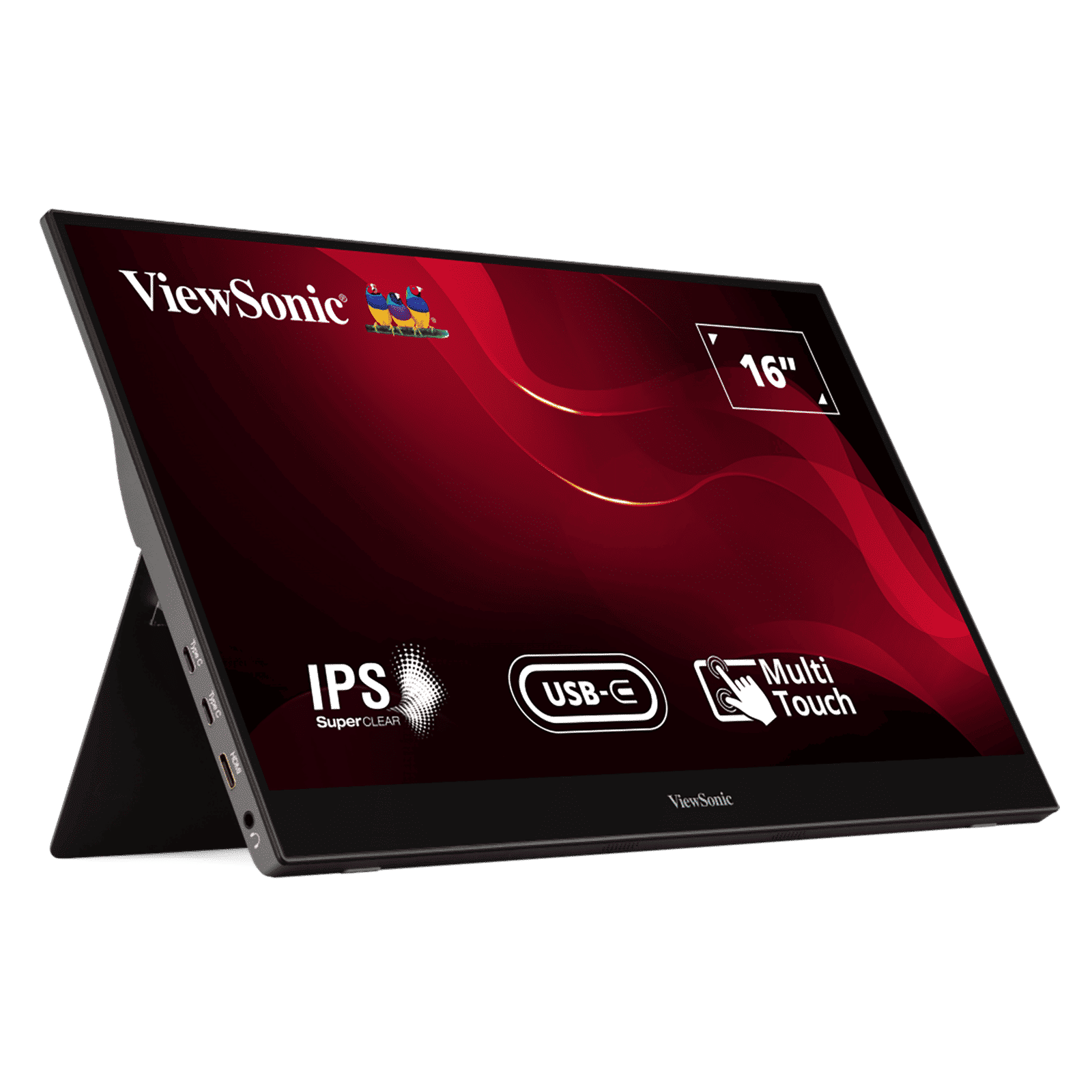 ViewSonic TD1655 39.62cm (15.6 inch) Full HD IPS Panel Monitor with Pivot Able Display_5