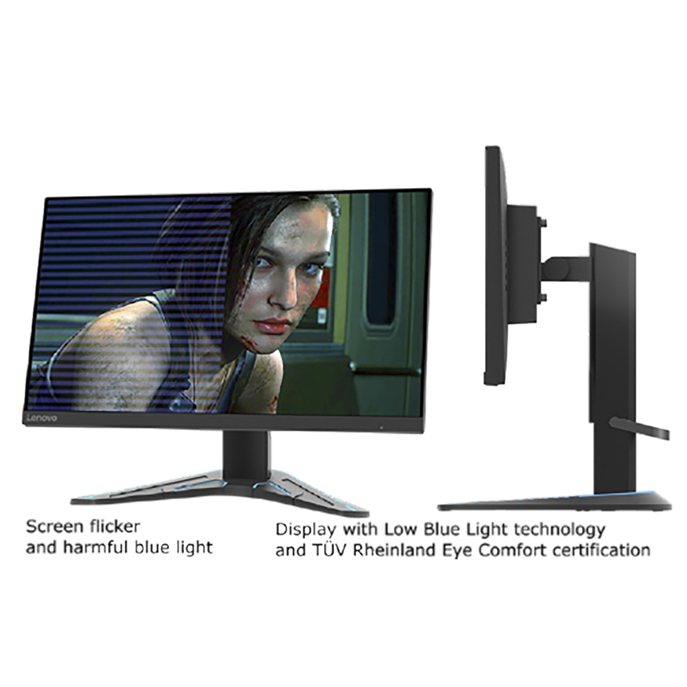 Lenovo G Series 60.45 cm (23.8 inch) Full HD IPS Panel LCD Flat Height Adjustable Gaming Monitor with AMD FreeSync Premium Technology_10