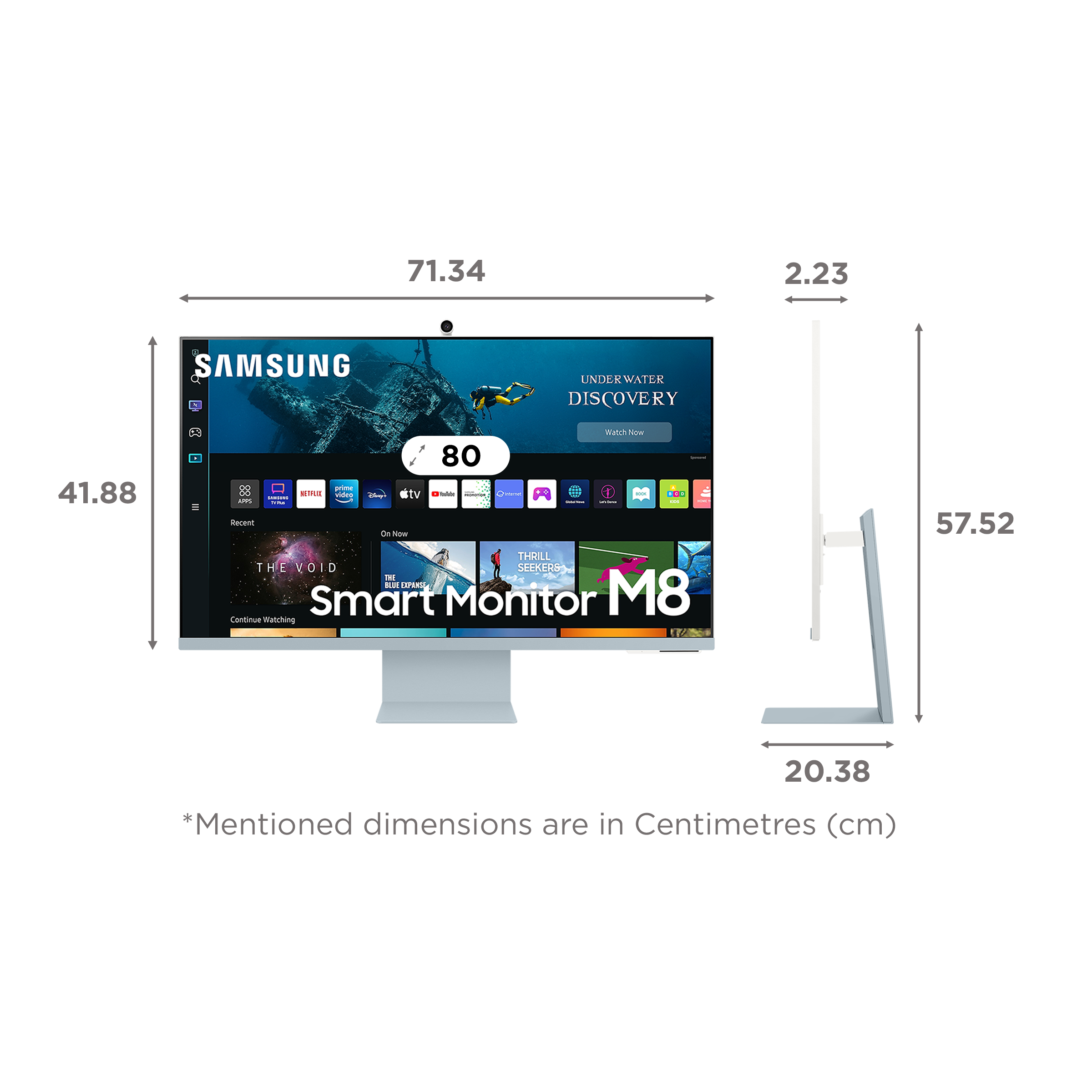 SAMSUNG M8 80 cm (32 inch) Ultra HD 4K VA Panel LCD Ultra Wide Height Adjustable Monitor with Flicker-Free Technology SAMSUNG M8 80 cm (32 inch) Ultra HD 4K VA Panel LCD Ultra Wide Height Adjustable Monitor with Flicker-Free Technology_2