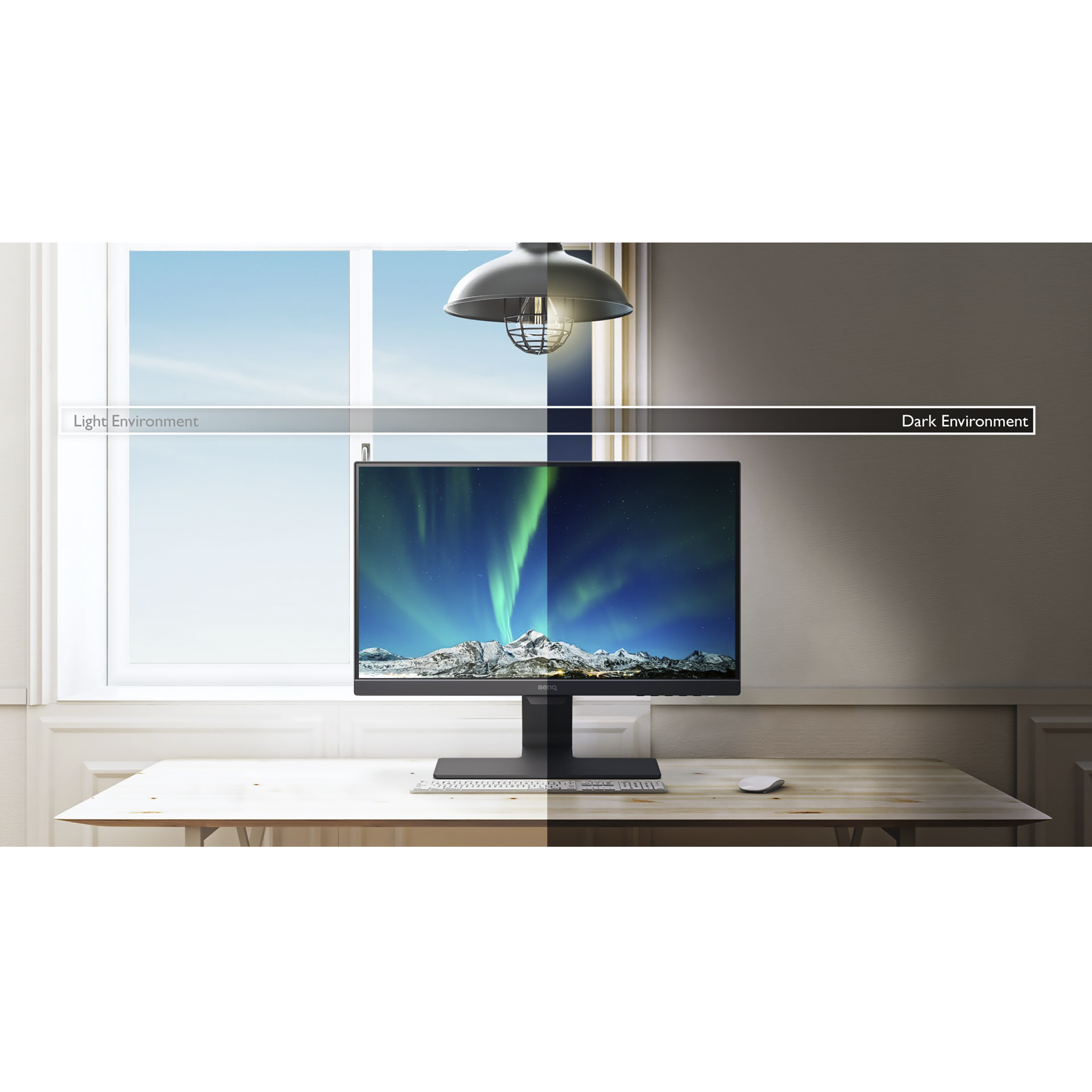 BenQ Home 54.61 cm (21.5 inch) Full HD IPS Panel LED Ultra Slim Bezel Monitor with Brightness Intelligence Technology_10