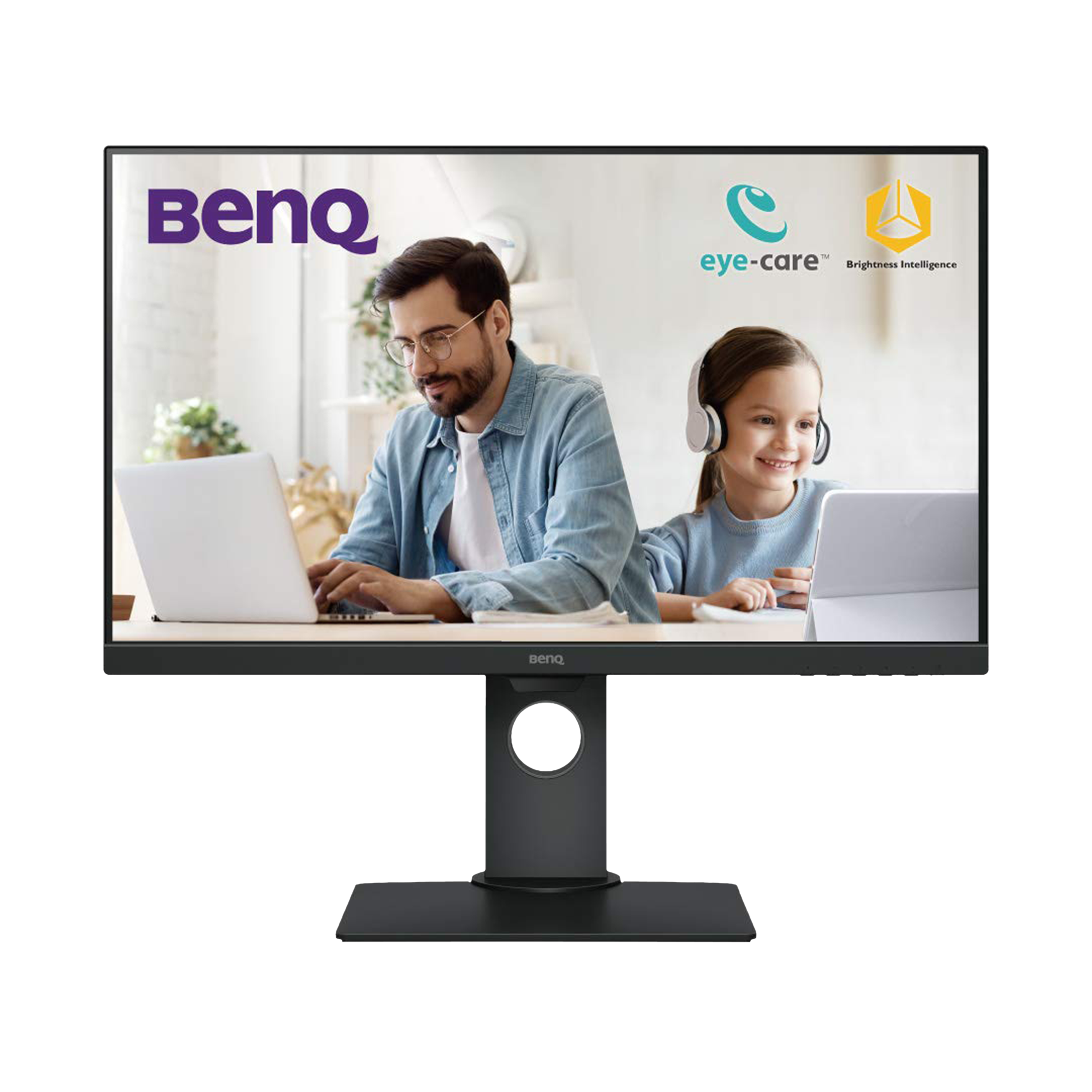 BenQ Home 68.58 cm (27 inch) Full HD IPS Panel LED Ultra Slim Bezel Height Adjustable Monitor with Brightness Intelligence Technology_1