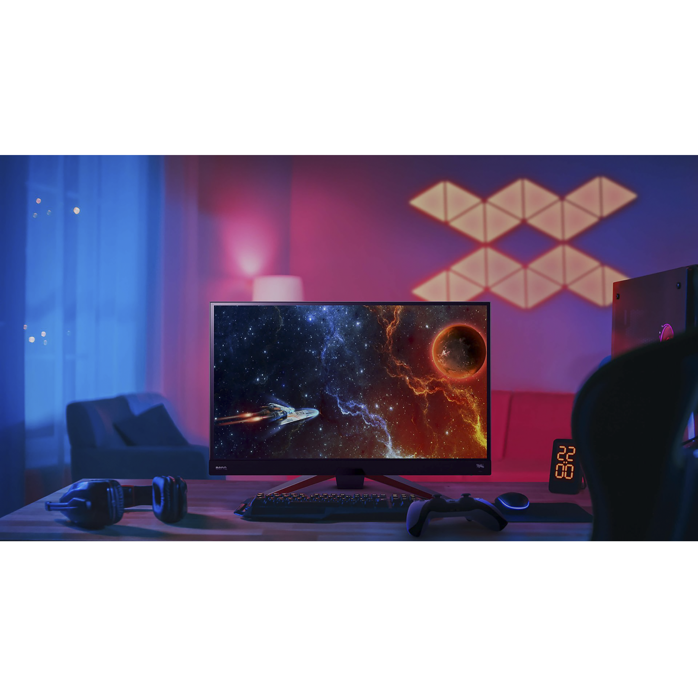 BenQ MOBIUZ 68.58 cm (27 inch) QHD IPS Panel LED Bezel-Less Height Adjustable Gaming Monitor with Flicker-Free Technology_10