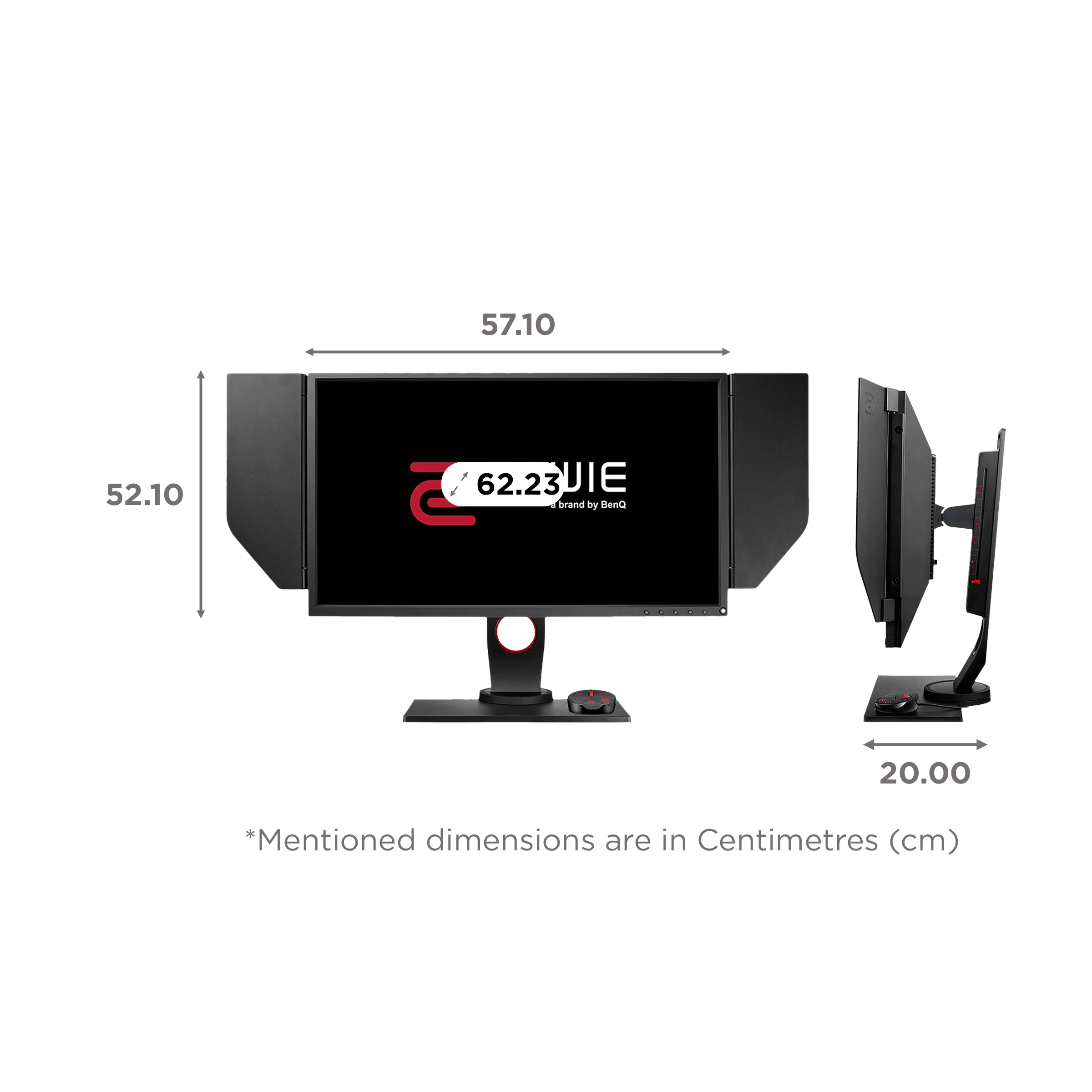 BenQ ZOWIE 62.23 cm (24.5 inch) Full HD TN Panel LCD Height Adjustable Gaming Monitor with DyAc Technology_2