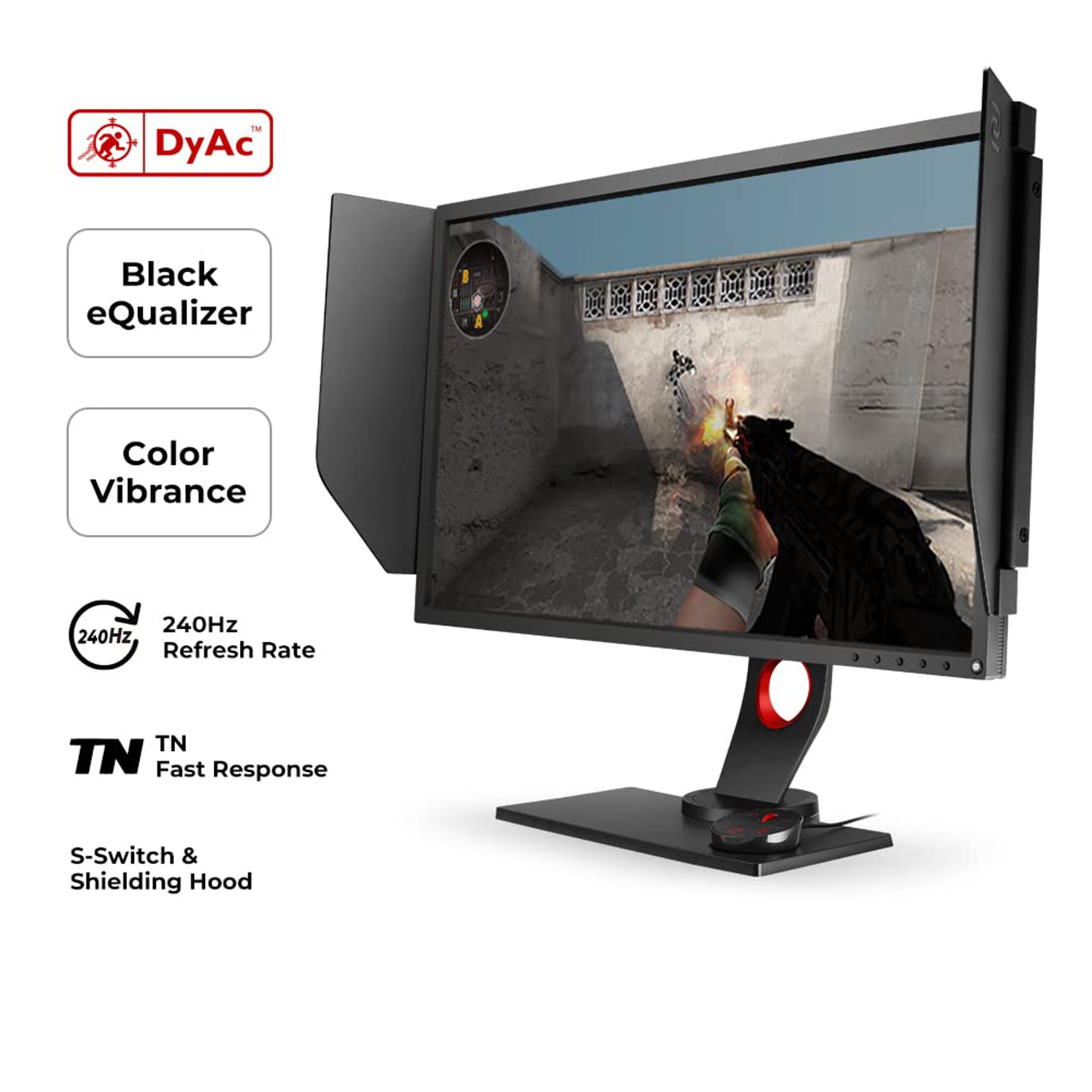 BenQ ZOWIE 68.58 cm (27 inch) Full HD TN Panel LCD Height Adjustable Gaming Monitor with Black eQualizer Technology_10