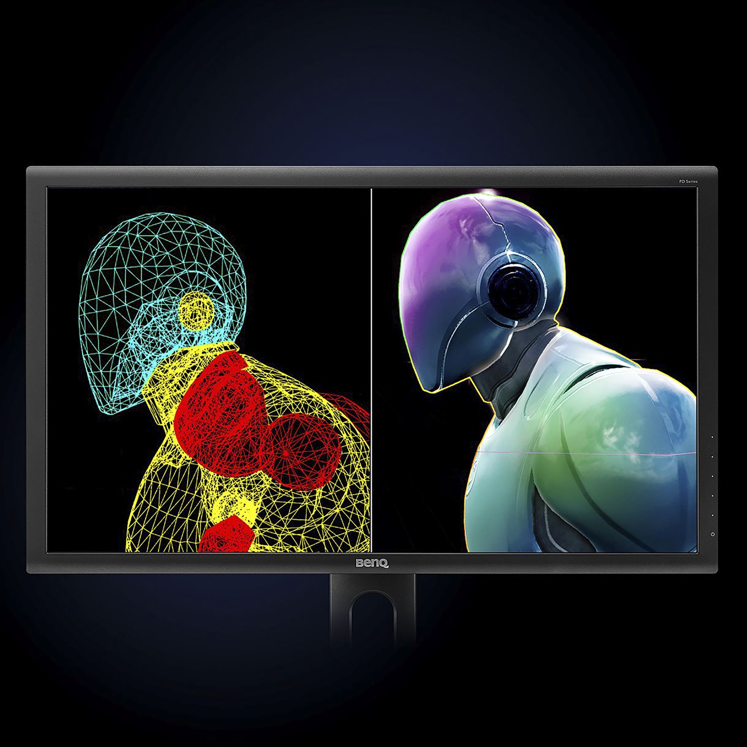 BenQ DesignVue 68.58 cm (27 inch) QHD IPS Panel LED Anti-Glare Height Adjustable Monitor with Attentive Color Modes_9