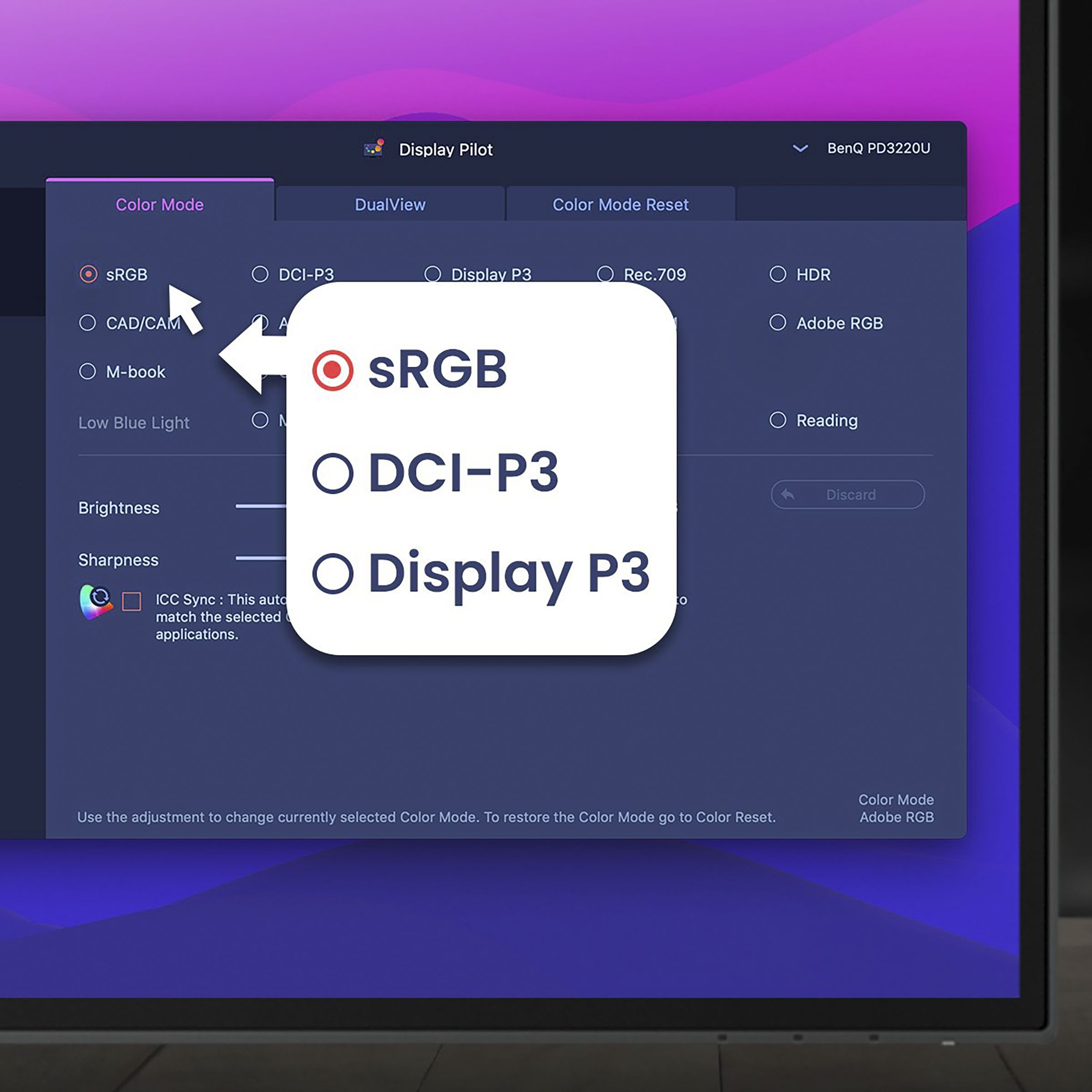 BenQ DesignVue 81.28 cm (32 inch) 4K Ultra HD IPS Panel LCD Height Adjustable Monitor with Flicker-Free Technology_14