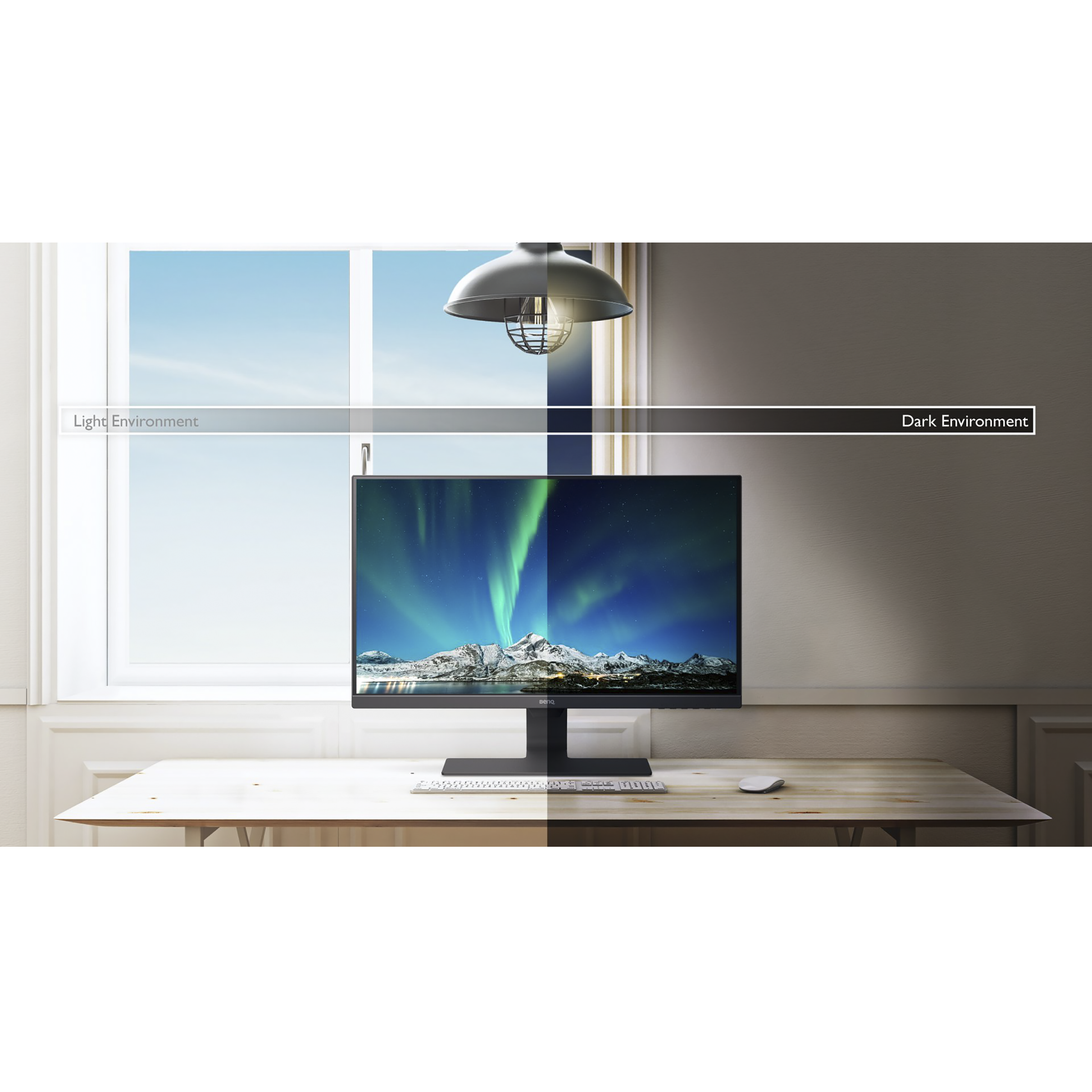 BenQ 60.45 cm (23.8 inch) Full HD IPS Panel LCD Ultra Slim Bezel Monitor with Flicker-Free Technology_11