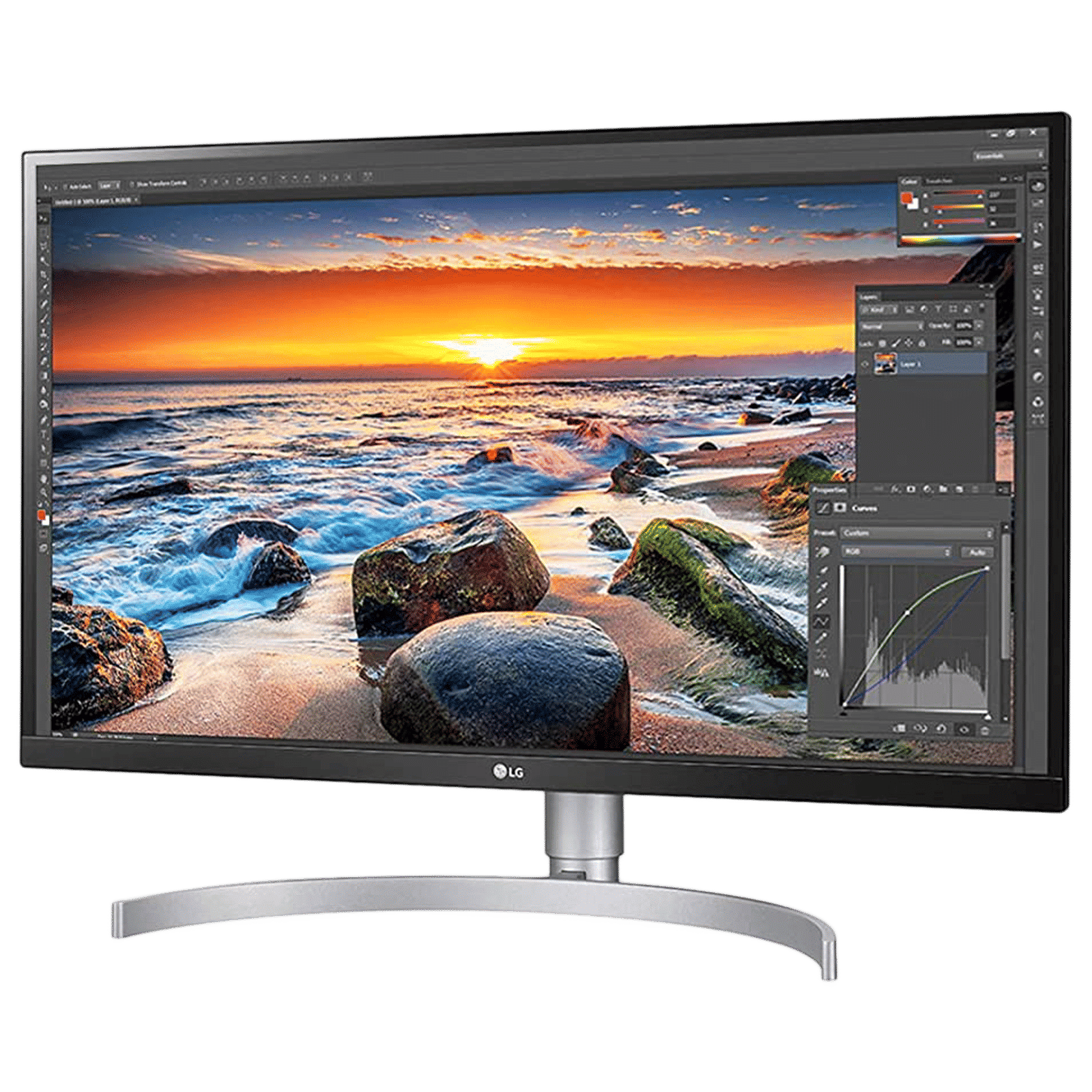 LG 68.58 cm (27 inch) Ultra HD 4K IPS Panel LCD 3-Side Borderless Height Adjustable Monitor with Black Stabilizer_5