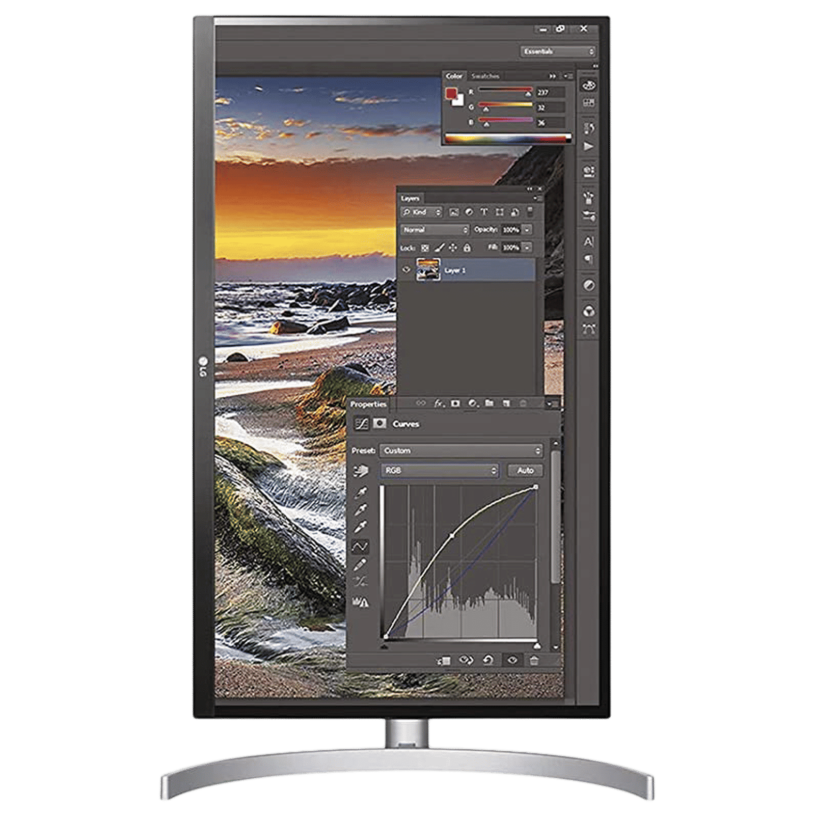 LG 68.58 cm (27 inch) Ultra HD 4K IPS Panel LCD 3-Side Borderless Height Adjustable Monitor with Black Stabilizer_9
