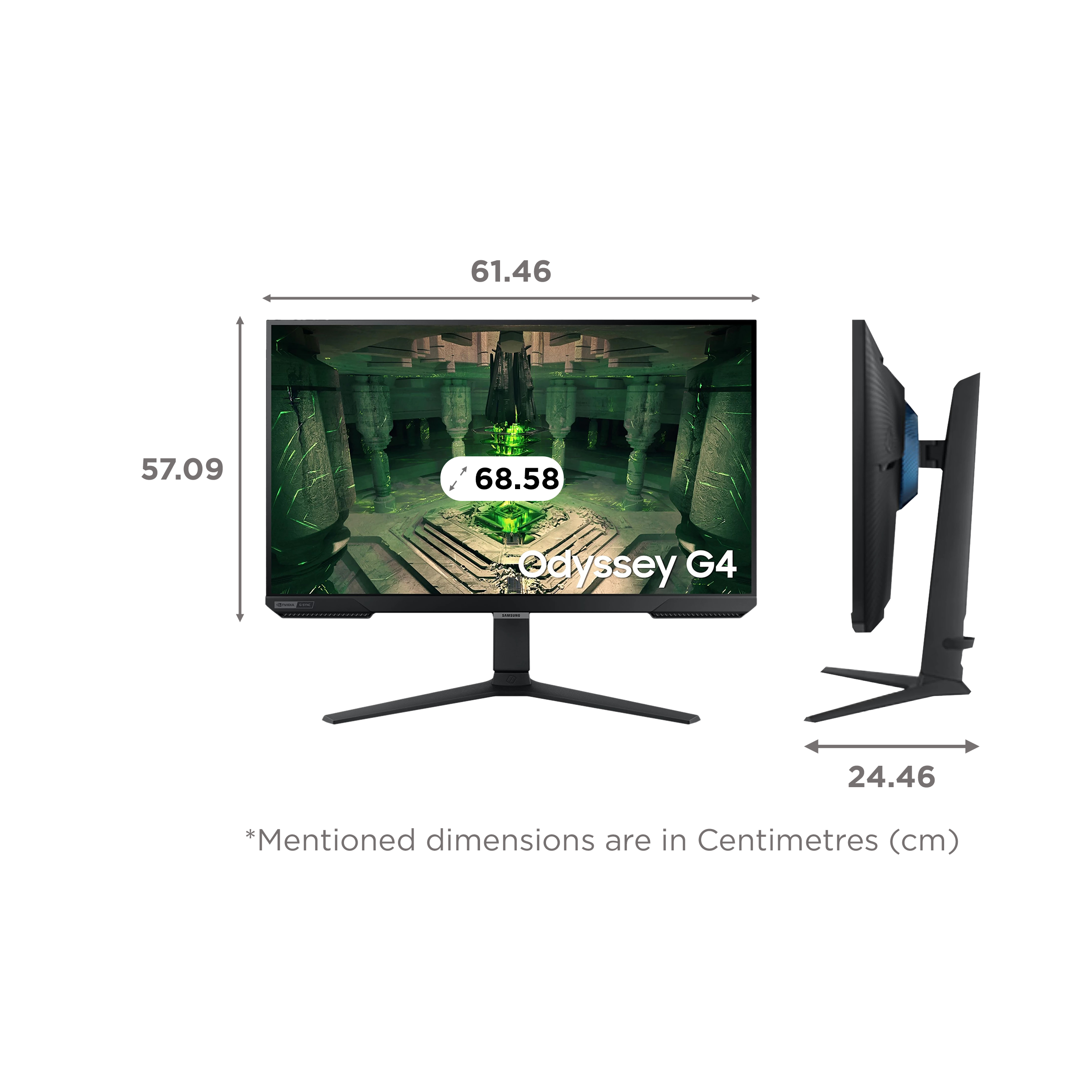 SAMSUNG Odyssey G4 68.58 cm (27 inch) Full HD IPS Panel Ultra Wide Monitor with Flicker-Free Technology_2