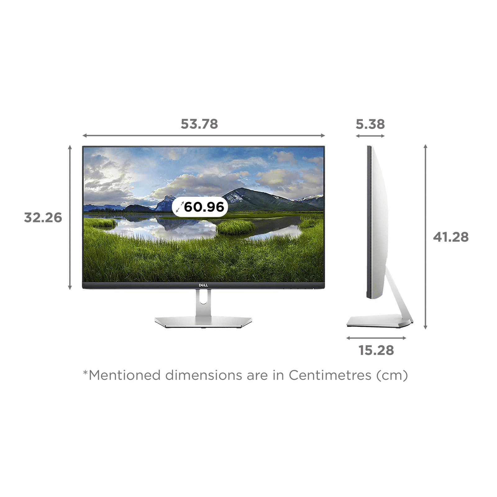 Dell S Series 60.96 cm (24 inch) Full HD IPS Panel LCD 3-Sided Ultra Thin Bezel Height Adjustable Monitor with Flicker-Free Technology_2