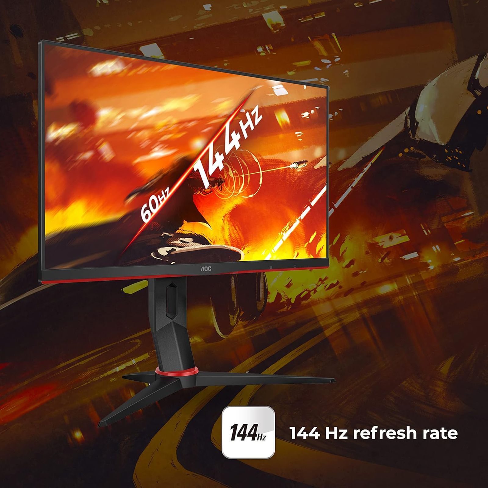 AOC 60.45 cm (23.8 inch) Full HD IPS Panel WLED Height Adjustable Gaming Monitor with Flicker Free Technology_13
