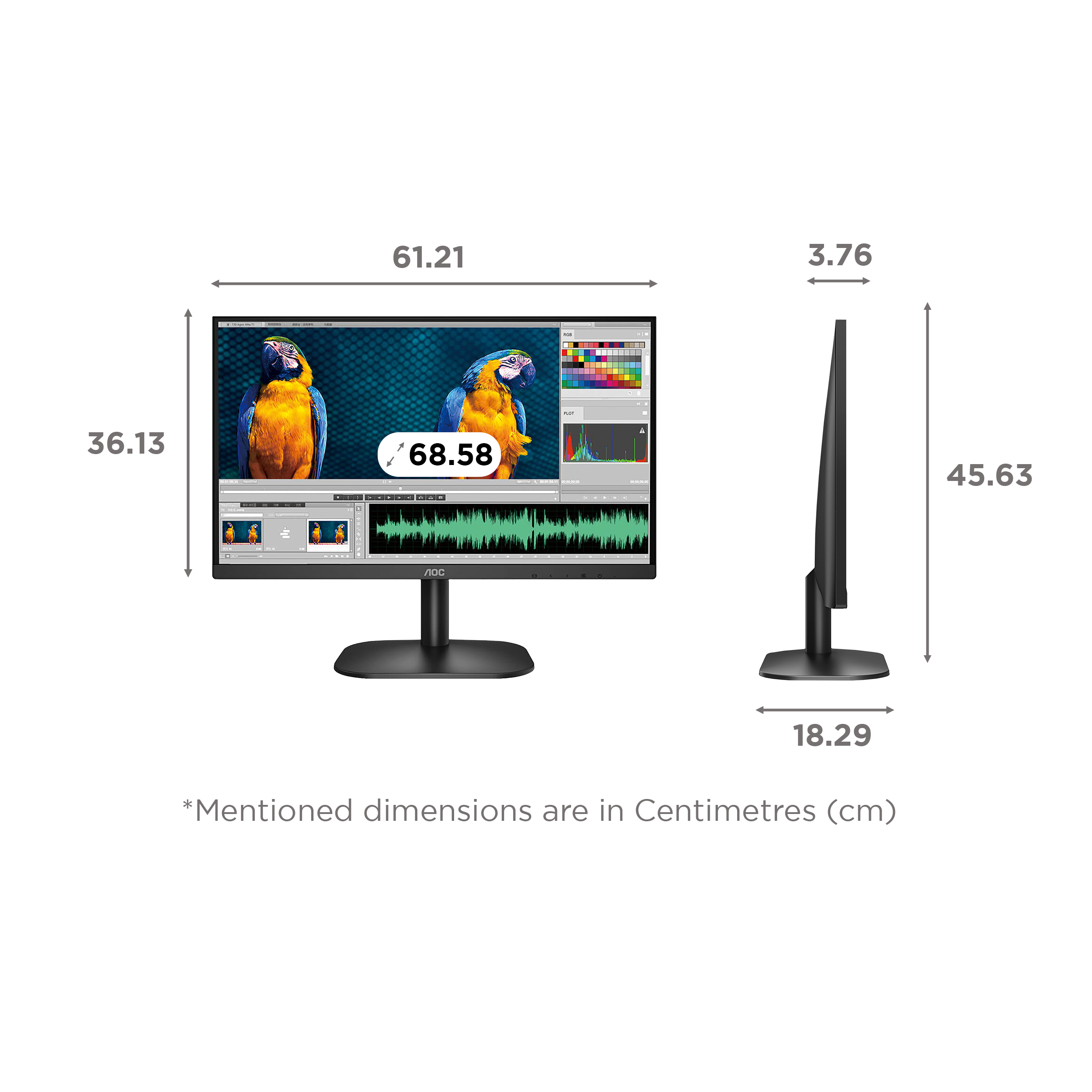 AOC 68.58 cm (27 inch) Full HD IPS Panel WLED Monitor with Ultra Slim_2