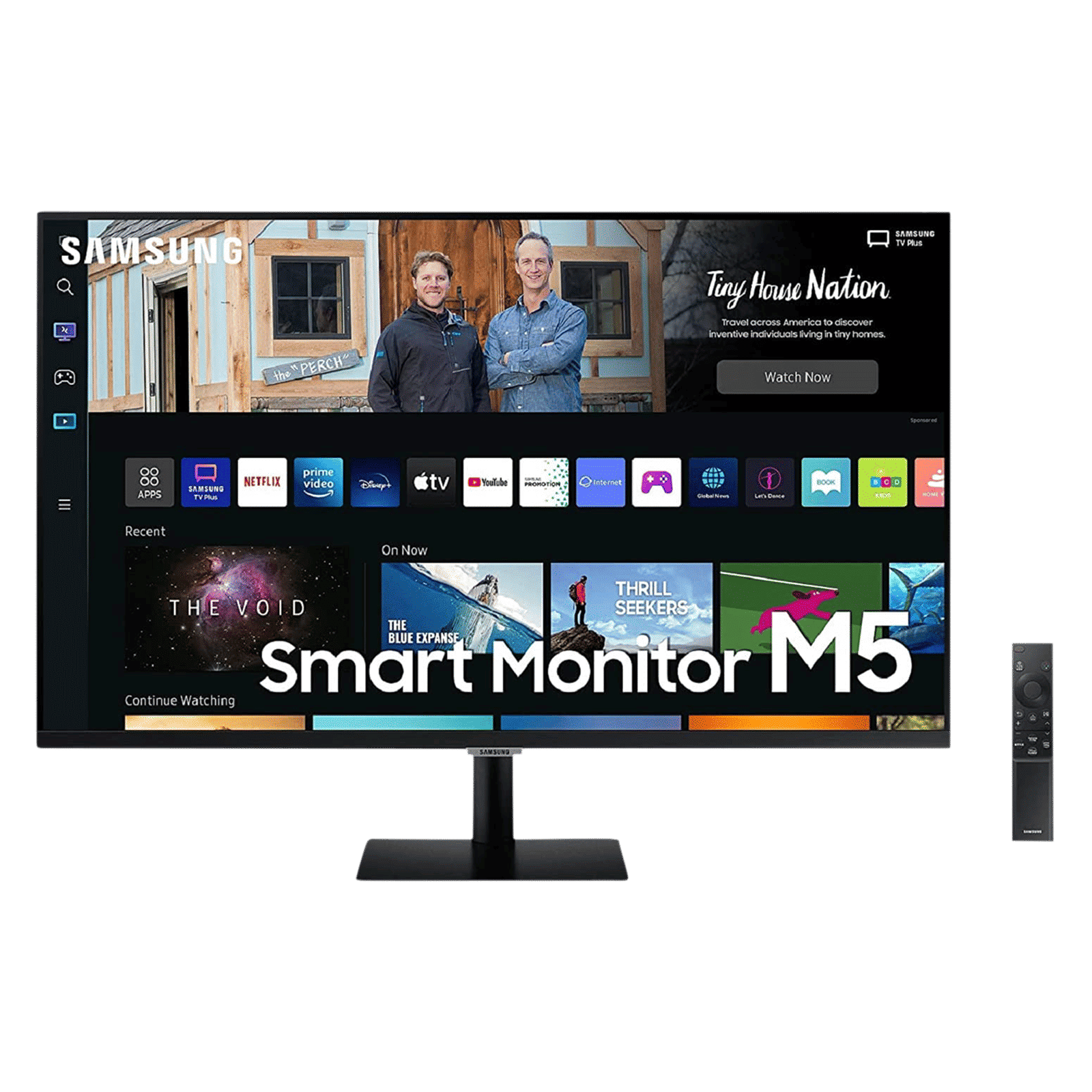 SAMSUNG M5 68.6 cm (27 inch) Full HD VA Panel LED Ultra Wide Smart Monitor with Smart TV Experience_1