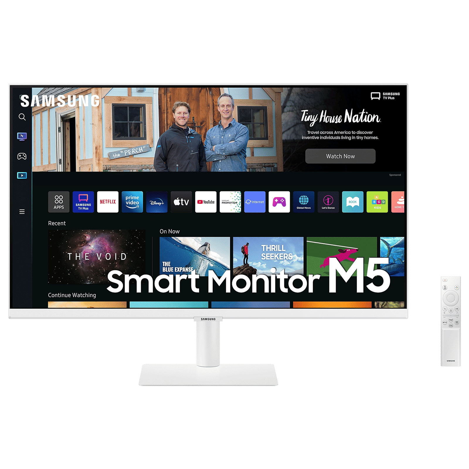 SAMSUNG M5 68.6 cm (27 inch) Full HD VA Panel LED Ultra Wide Smart Monitor with Smart TV Experience_1