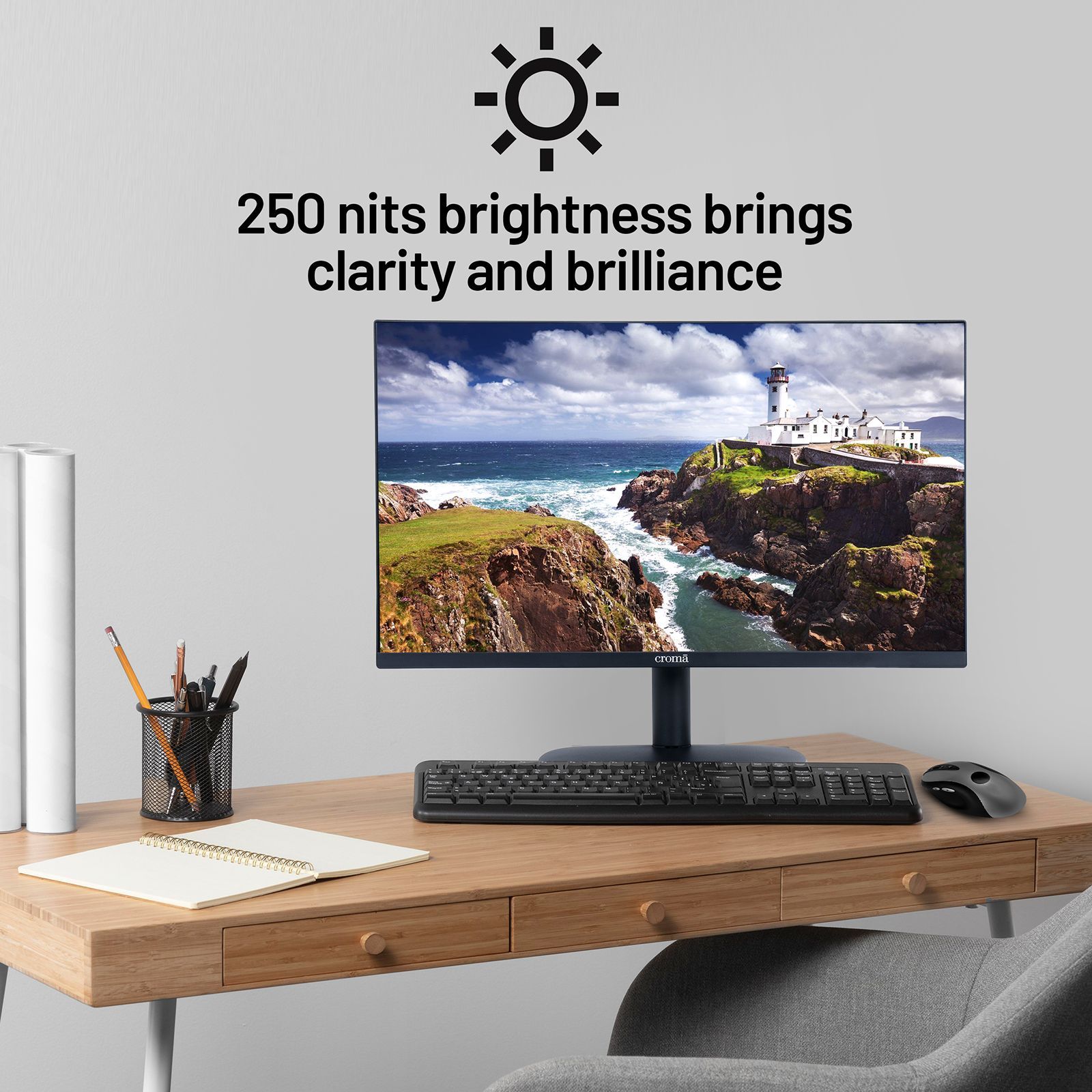 Croma 69 cm (27 inch) Full HD Flat Panel Thin Bezel Monitor with Built-In Speakers_14