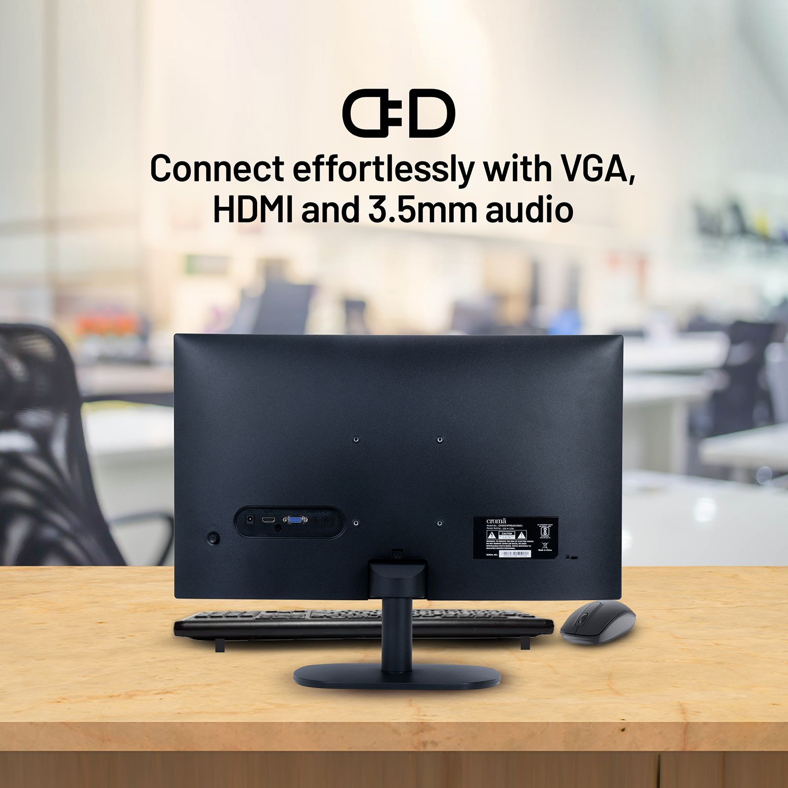 Croma 69 cm (27 inch) Full HD Flat Panel Thin Bezel Monitor with Built-In Speakers_15