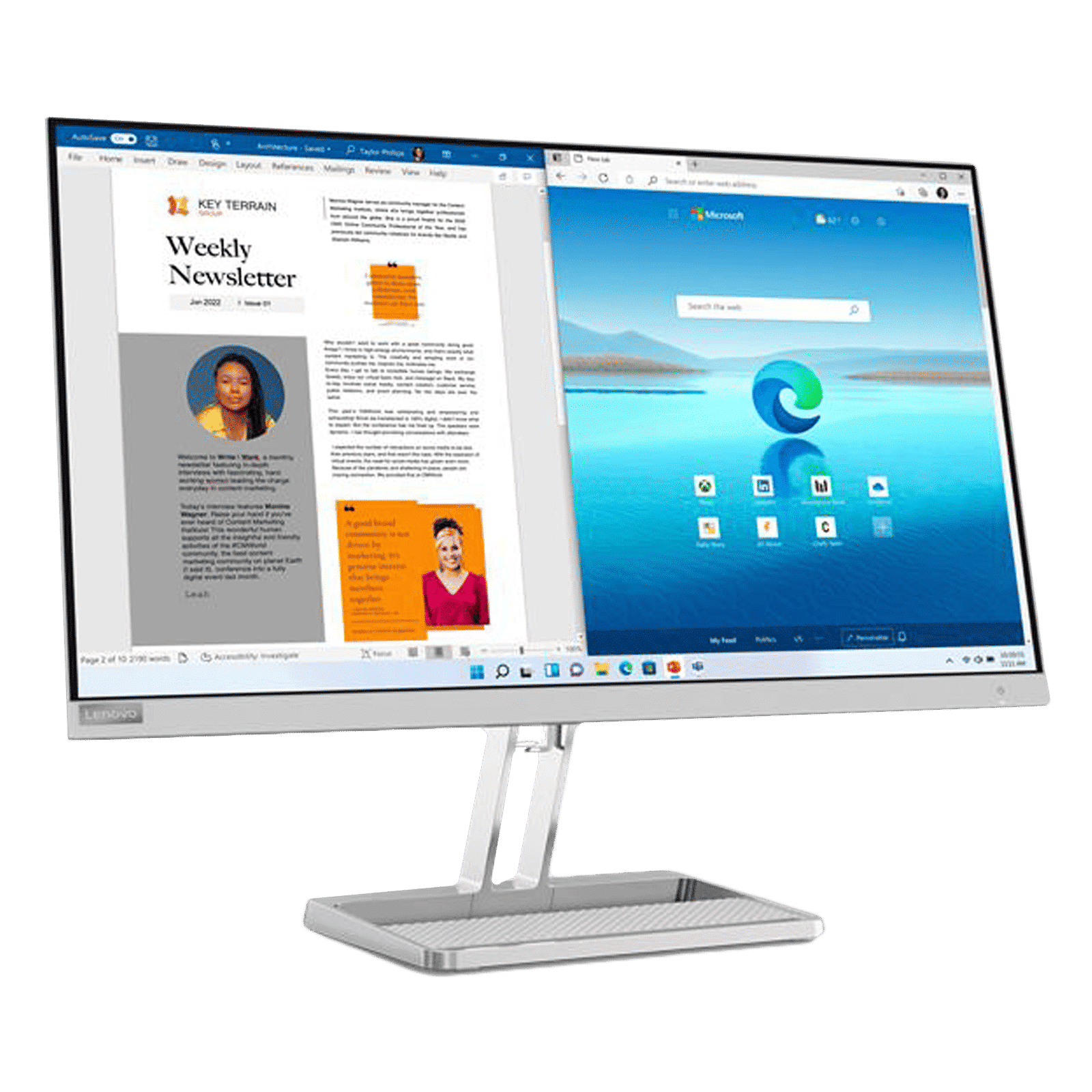 Lenovo L27I-40 68.58 cm (27 inch) Full HD Flat Panel Monitor_5