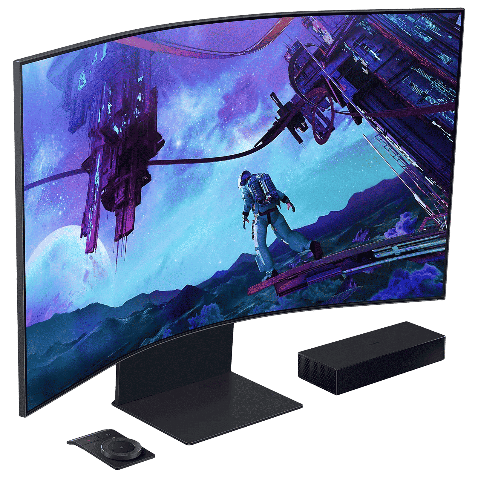 SAMSUNG Odyssey Ark 2 139.7 cm (55 inch) 4K Ultra HD OLED Curved Gaming Monitor with Eye Saver Mode SAMSUNG Odyssey Ark 2 139.7 cm (55 inch) 4K Ultra HD OLED Curved Gaming Monitor with Eye Saver Mode_5