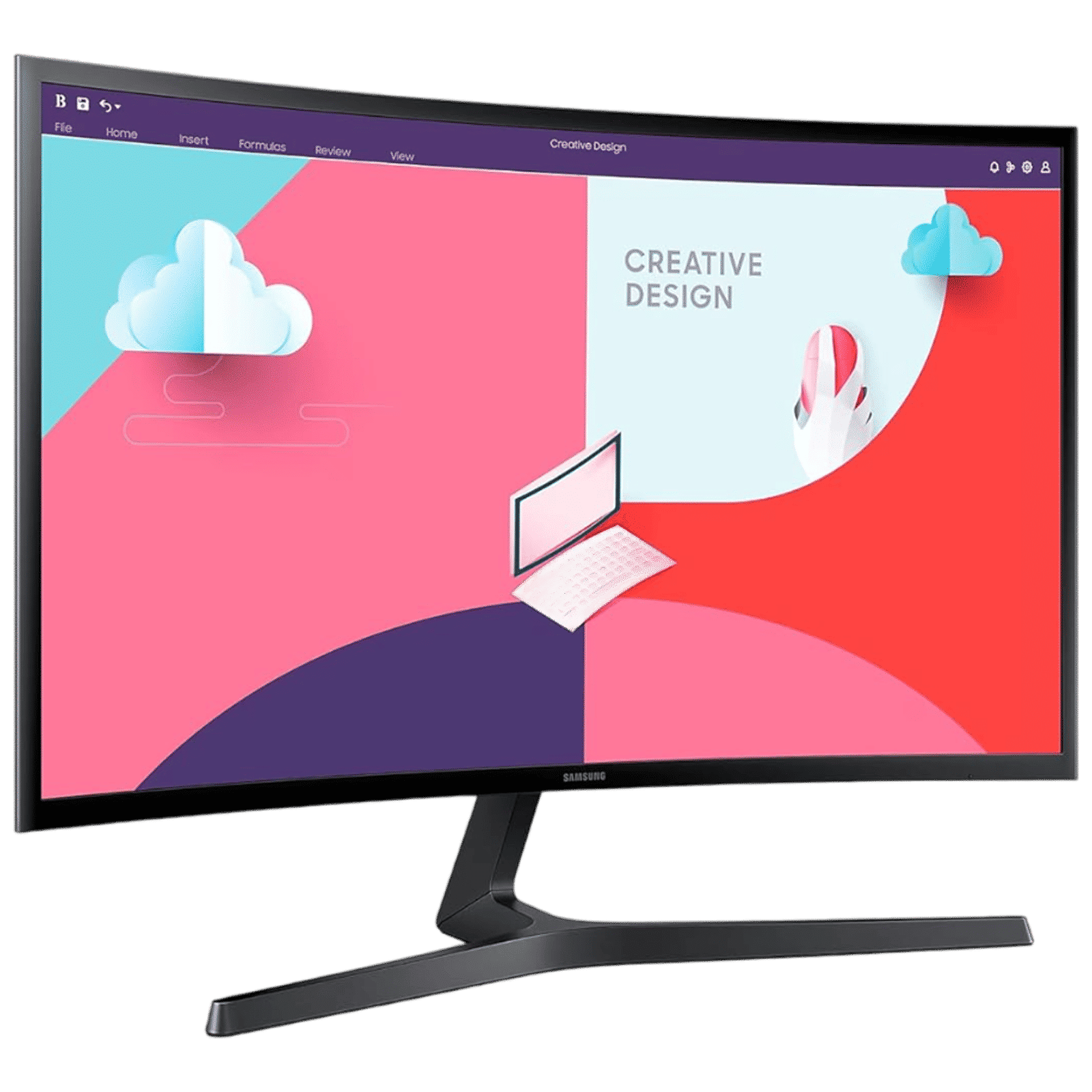 SAMSUNG LS24C366EAWXXL 59.8 cm (24 inch) Full HD VA Panel LED Curved Monitor with Flicker Free Technology_6