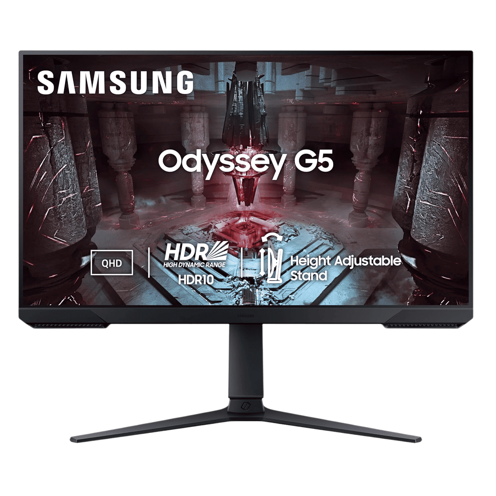 SAMSUNG Odyssey G5 63.5 cm (27 inch) QHD VA Panel Height Adjustable Gaming Monitor with AMD FreeSync Premium_1