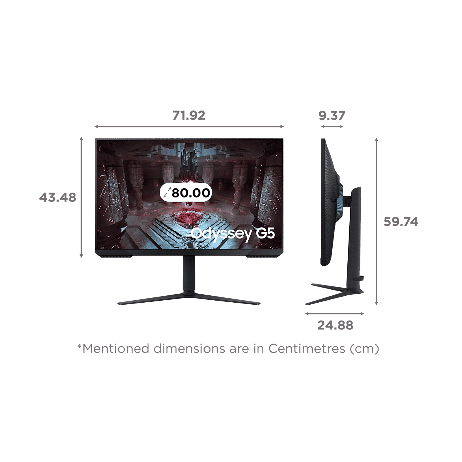 SAMSUNG Odyssey G5 81.28 cm (32inch) QHD VA Panel Height Adjustable Gaming Monitor with AMD FreeSync Premium SAMSUNG Odyssey G5 81.28 cm (32inch) QHD VA Panel Height Adjustable Gaming Monitor with AMD FreeSync Premium_2