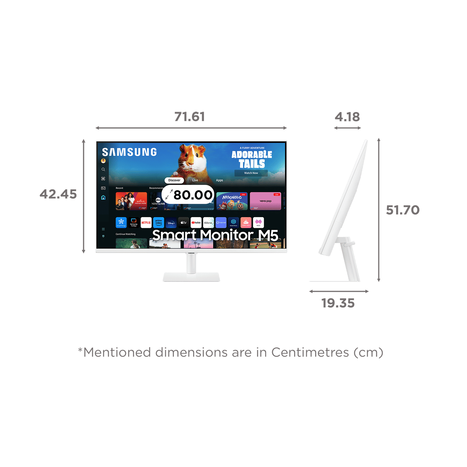 SAMSUNG Smart M5D 81.28 cm (32 inch) Full HD VA Panel IPS Monitor with 10W Inbuilt Speakers SAMSUNG Smart M5D 81.28 cm (32 inch) Full HD VA Panel IPS Monitor with 10W Inbuilt Speakers_2
